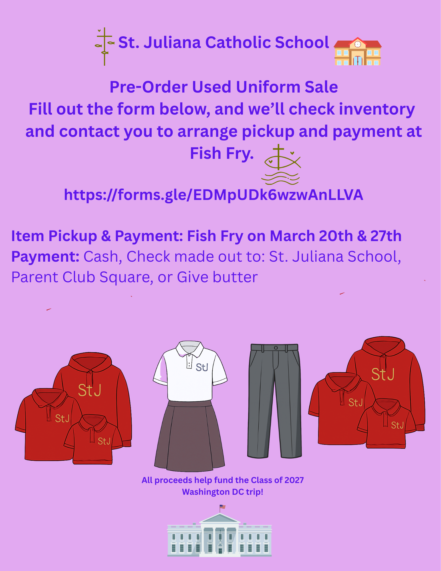 Campaign cover image for Used Uniform Sale 2026