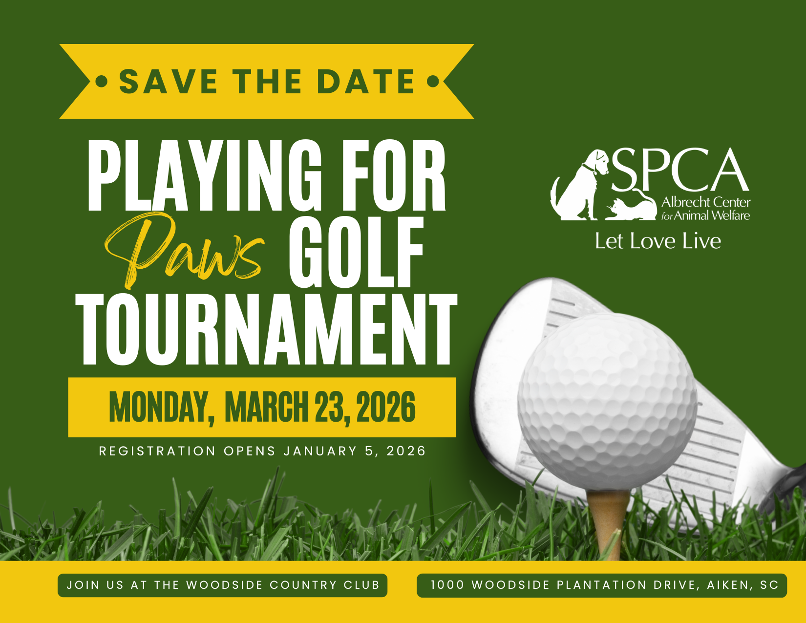 Campaign cover image for 2026 Playing for Paws Golf Tournament