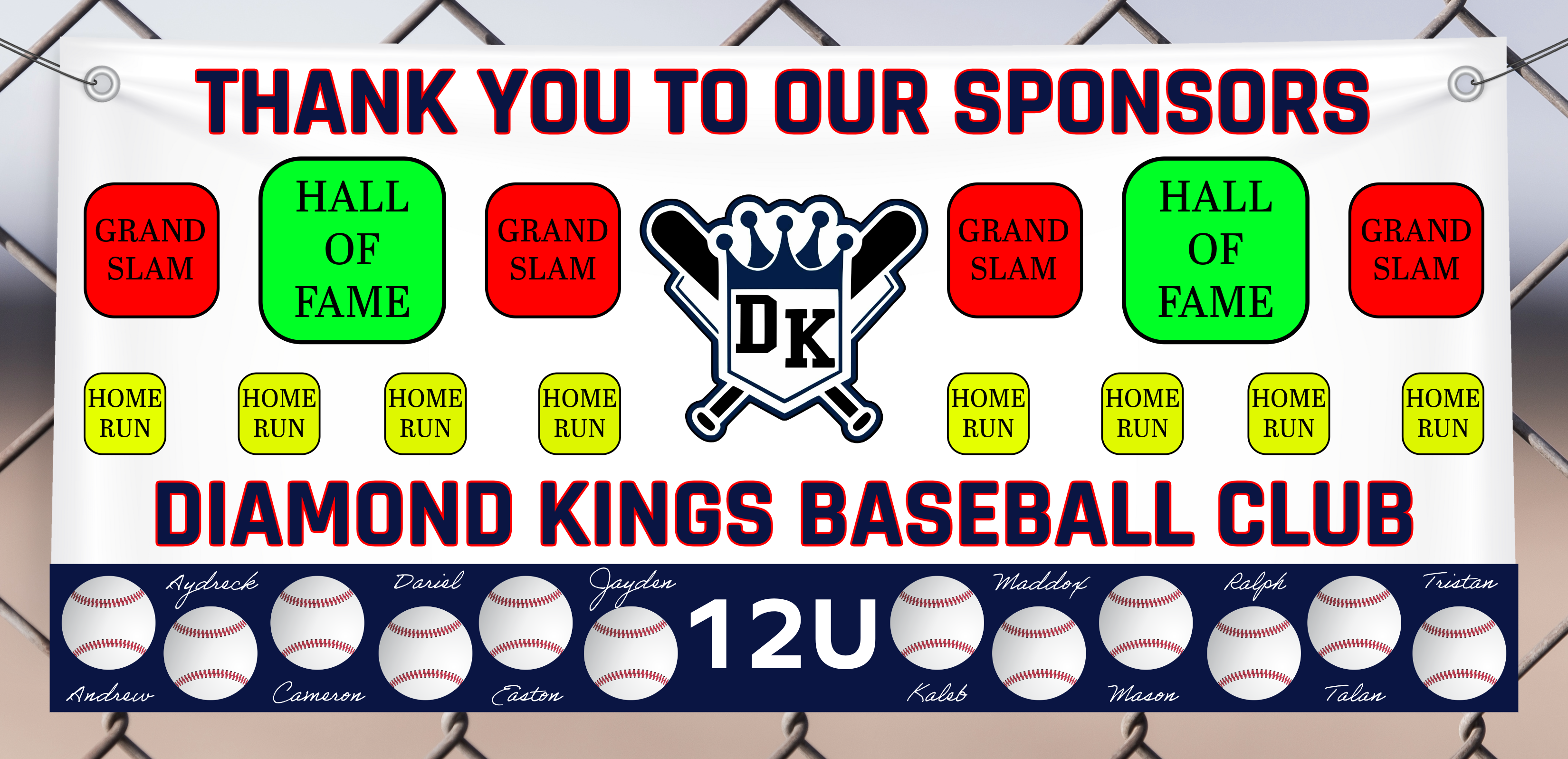 Campaign cover image for Diamond Kings Baseball 12U (Fall 2025 Season)