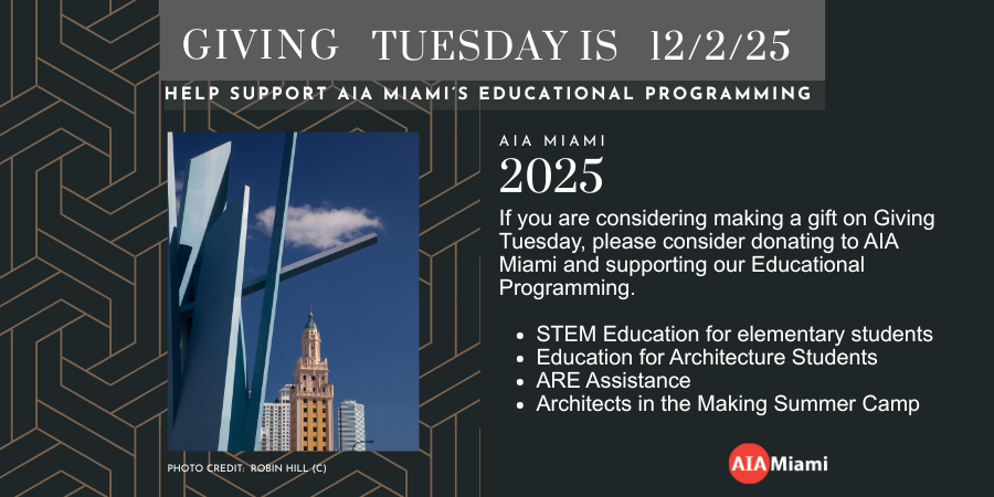 Campaign cover image for Giving Tuesday - Support AIA Miami's Educational Programming