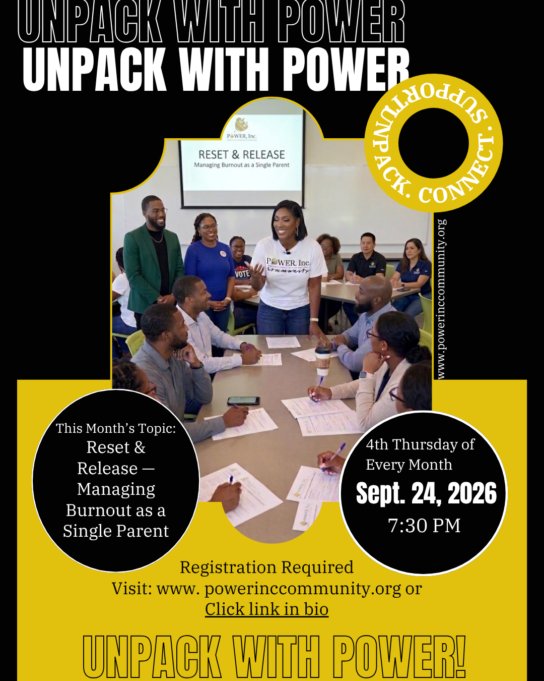 Campaign cover image for Unpack with P.O.W.E.R. Monthly Support Group Sessions