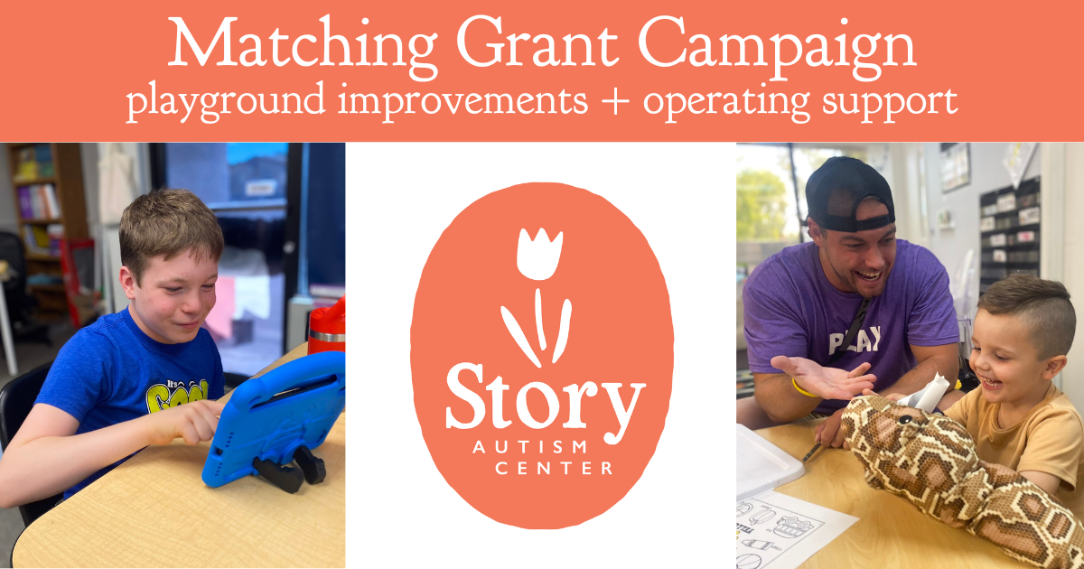 Campaign cover image for Matching Grant Campaign: Story Autism Center