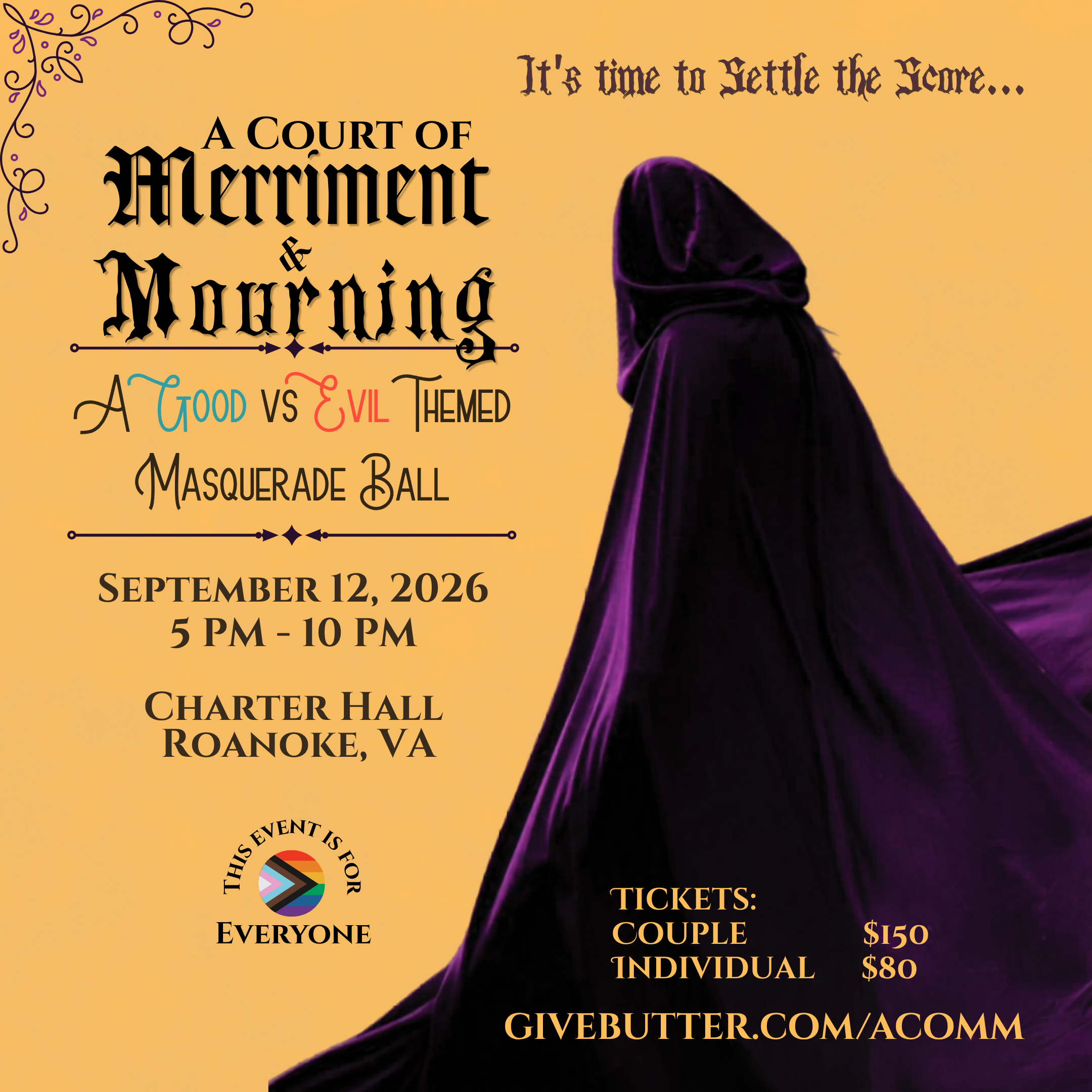 Campaign cover image for A Court of Merriment and Mourning Masquerade Ball
