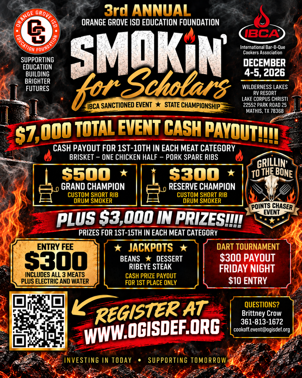Campaign cover image for 2026 Smokin' for Scholars