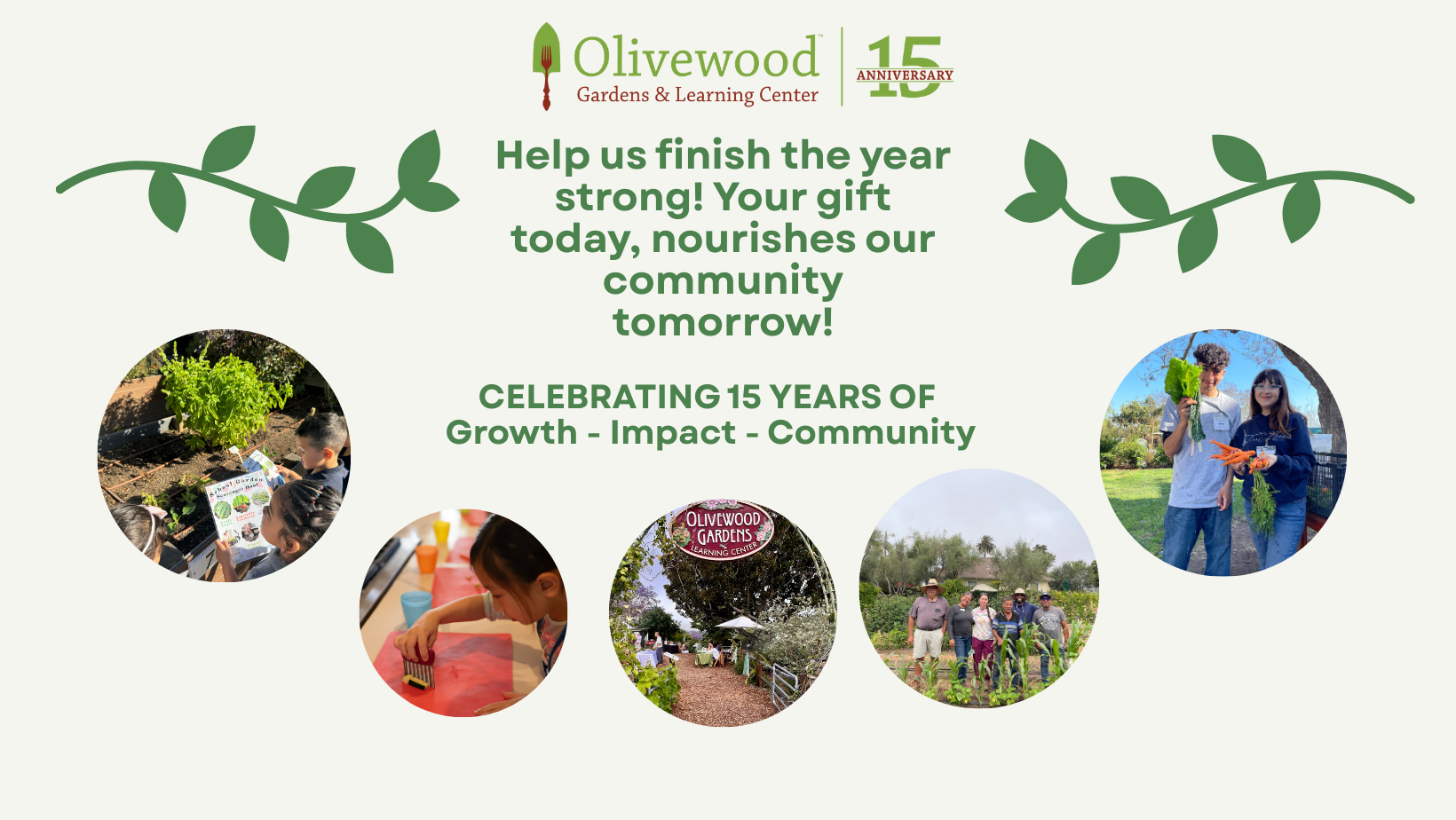 Campaign cover image for Olivewood's Year End Appeal 2025