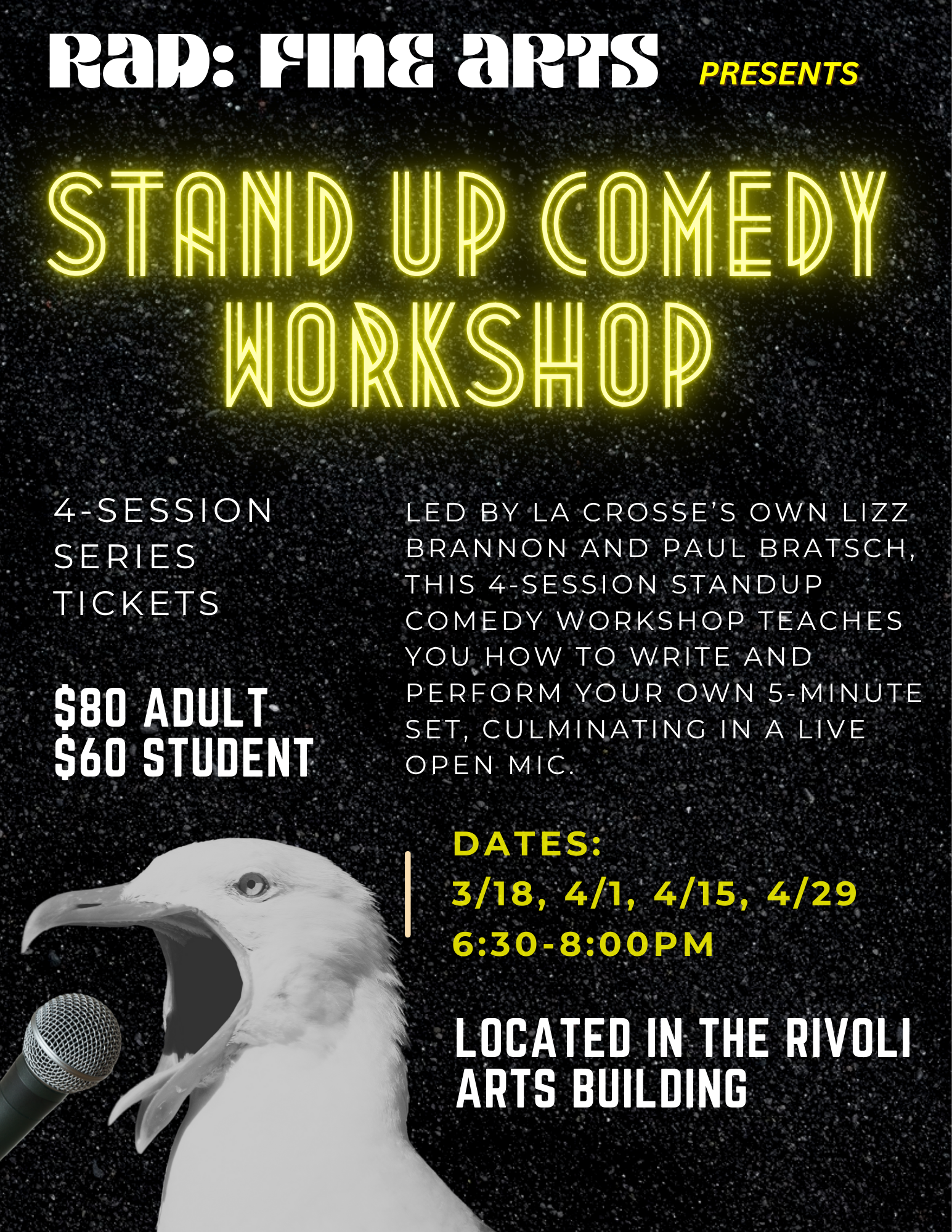 Campaign cover image for RAD: Stand-up Comedy Workshop Series
