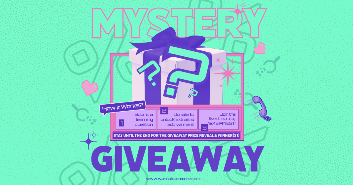 Campaign cover image for Monthly Livestream Launch: Learn-a-thon Giveaway!