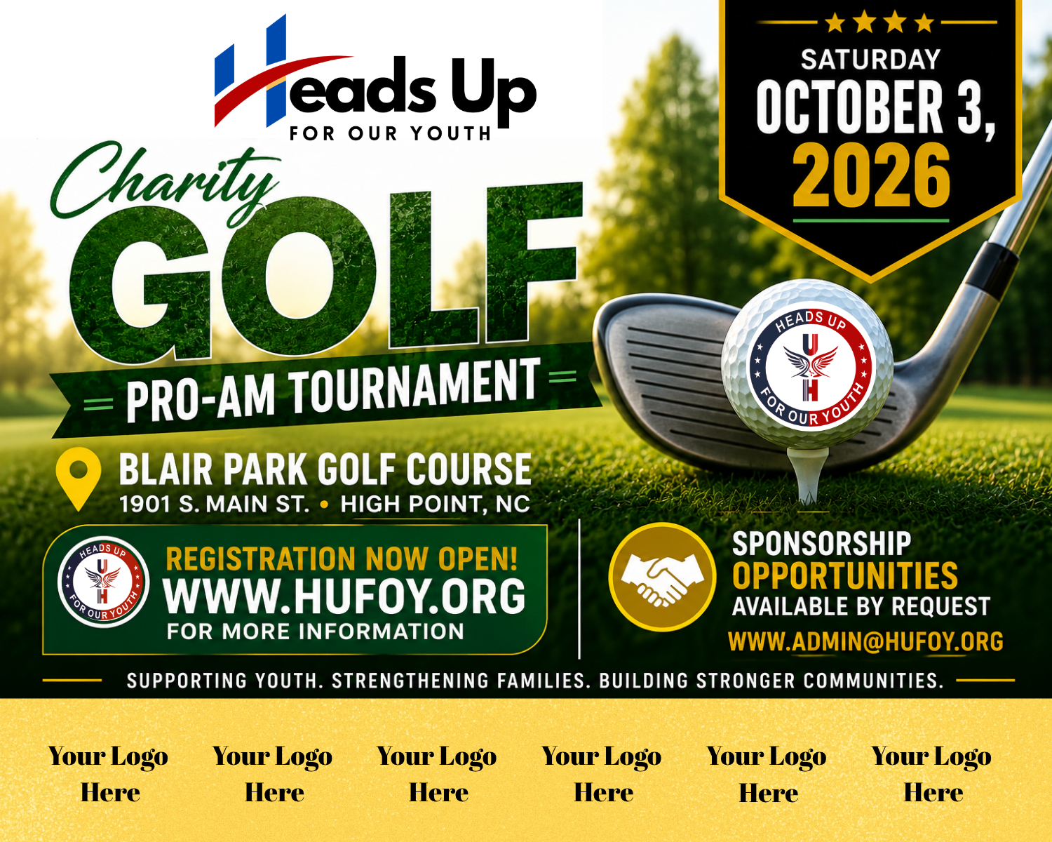 Campaign cover image for HUFOY Charity Golf Pro Am Tournament