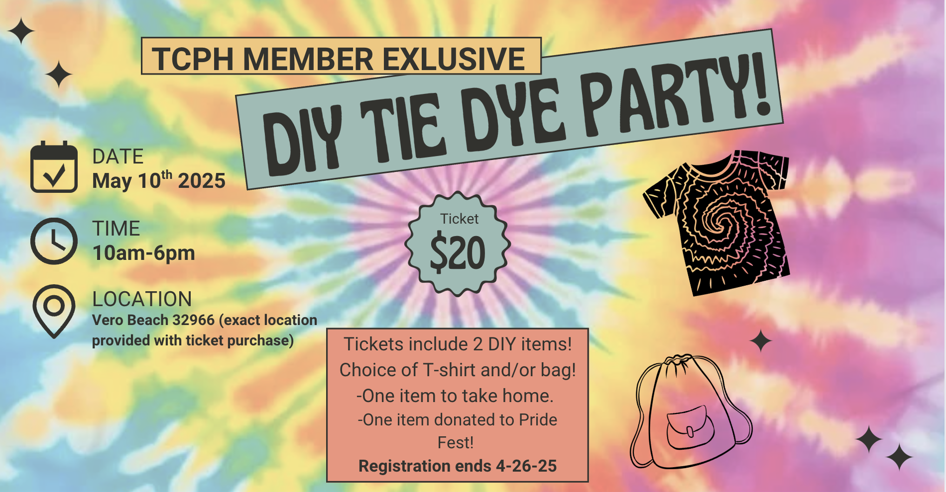 Campaign cover image for TIE DYE PRIDE FEST FUNDRAISER