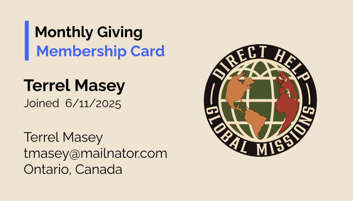 Campaign cover image for Monthly Membership Card