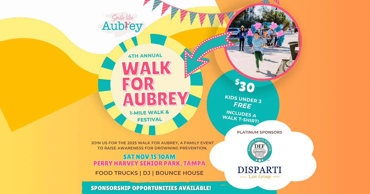 Campaign cover image for 2025 Smile Like Aubrey Walk & Family Festival
