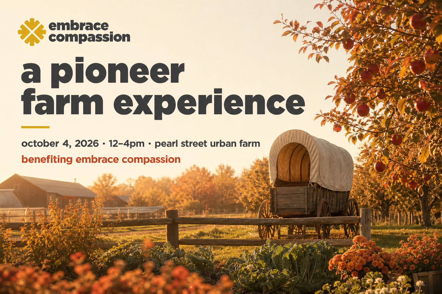 Campaign cover image for A Pioneer Farm Experience — Fall Fundraiser 2026