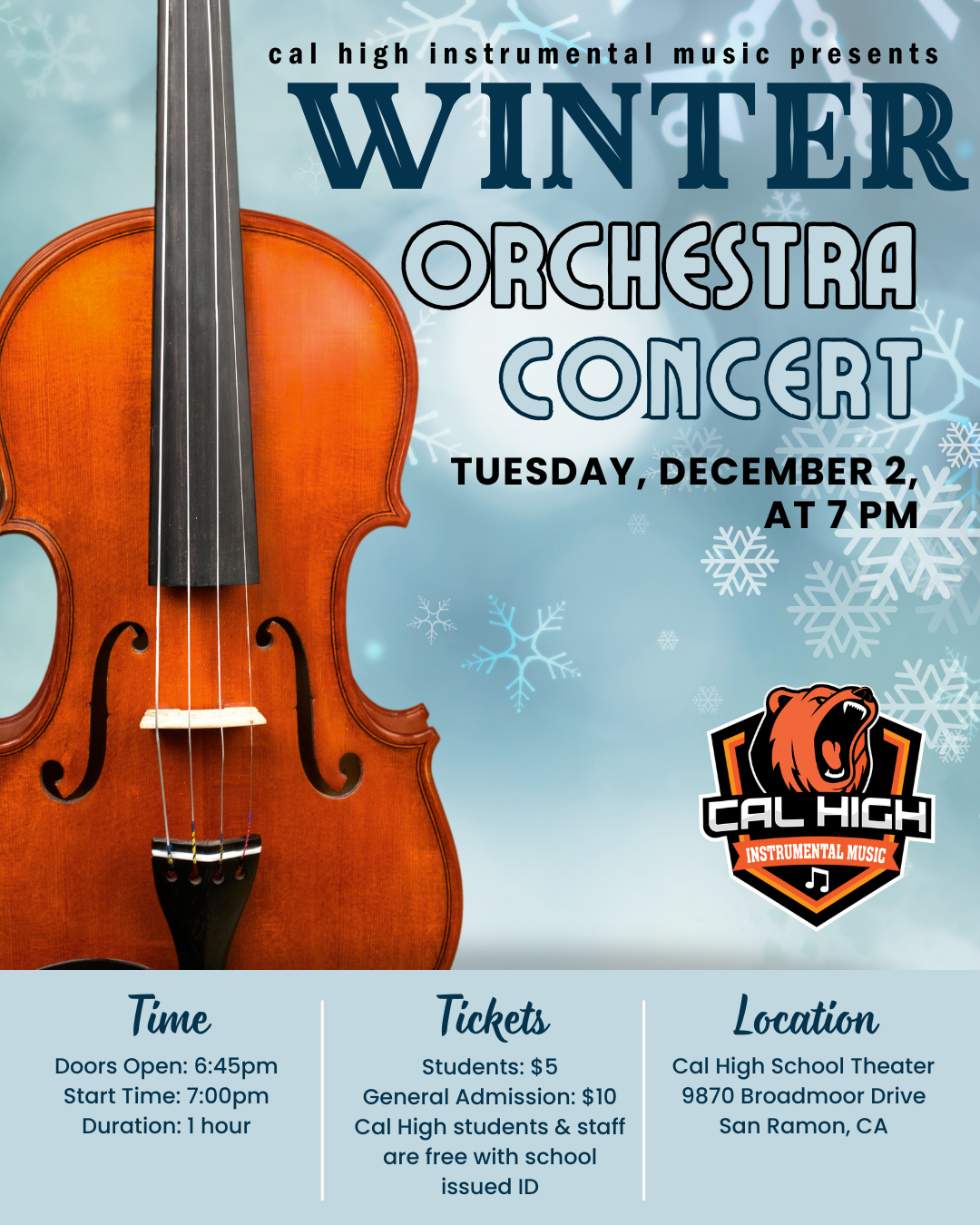 Campaign cover image for Winter Orchestra Concert