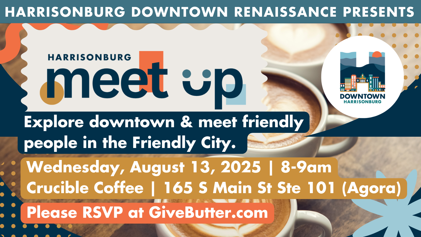 Campaign cover image for Harrisonburg Meet Up at Crucible Coffee