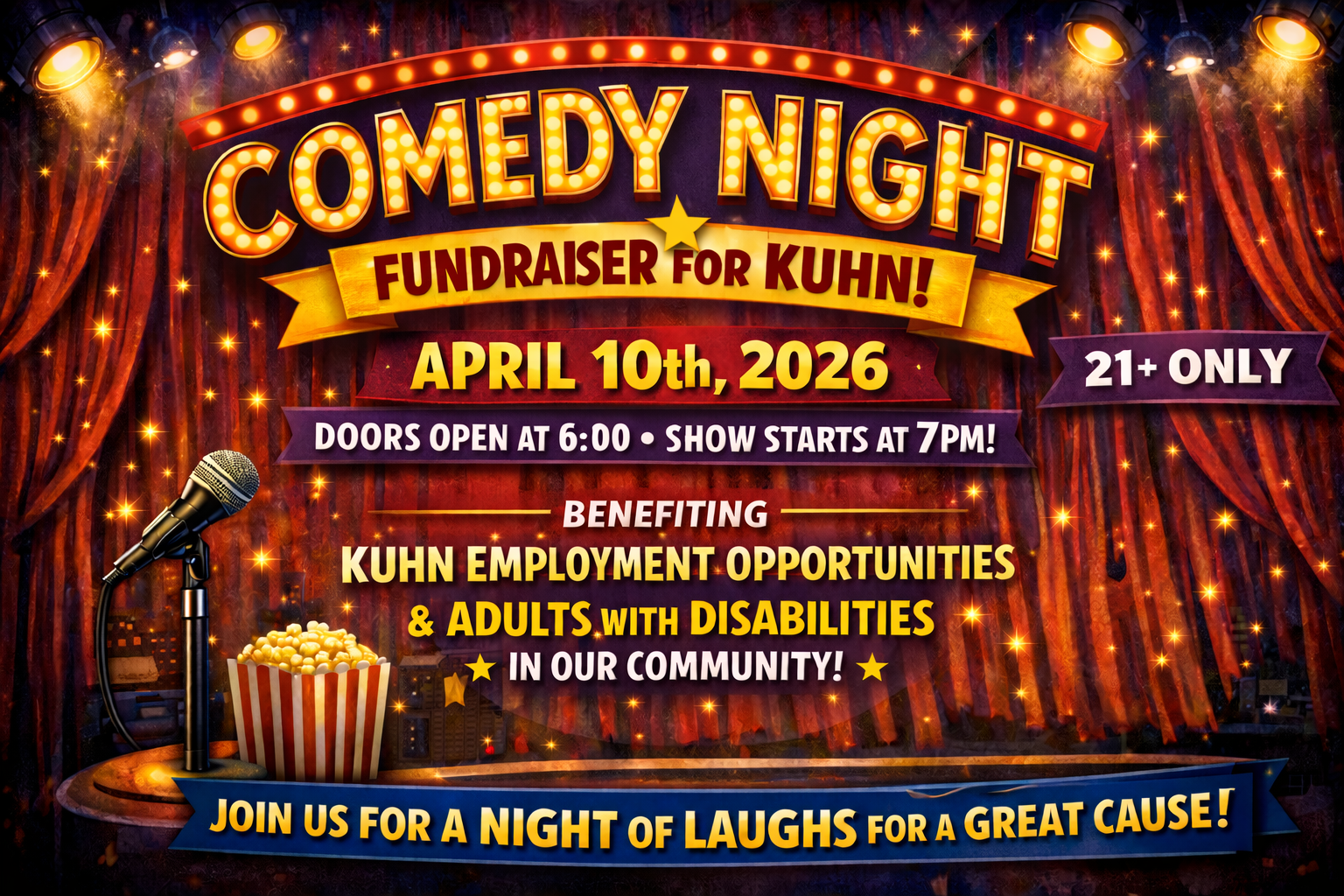 Campaign cover image for Comedy For Kuhn