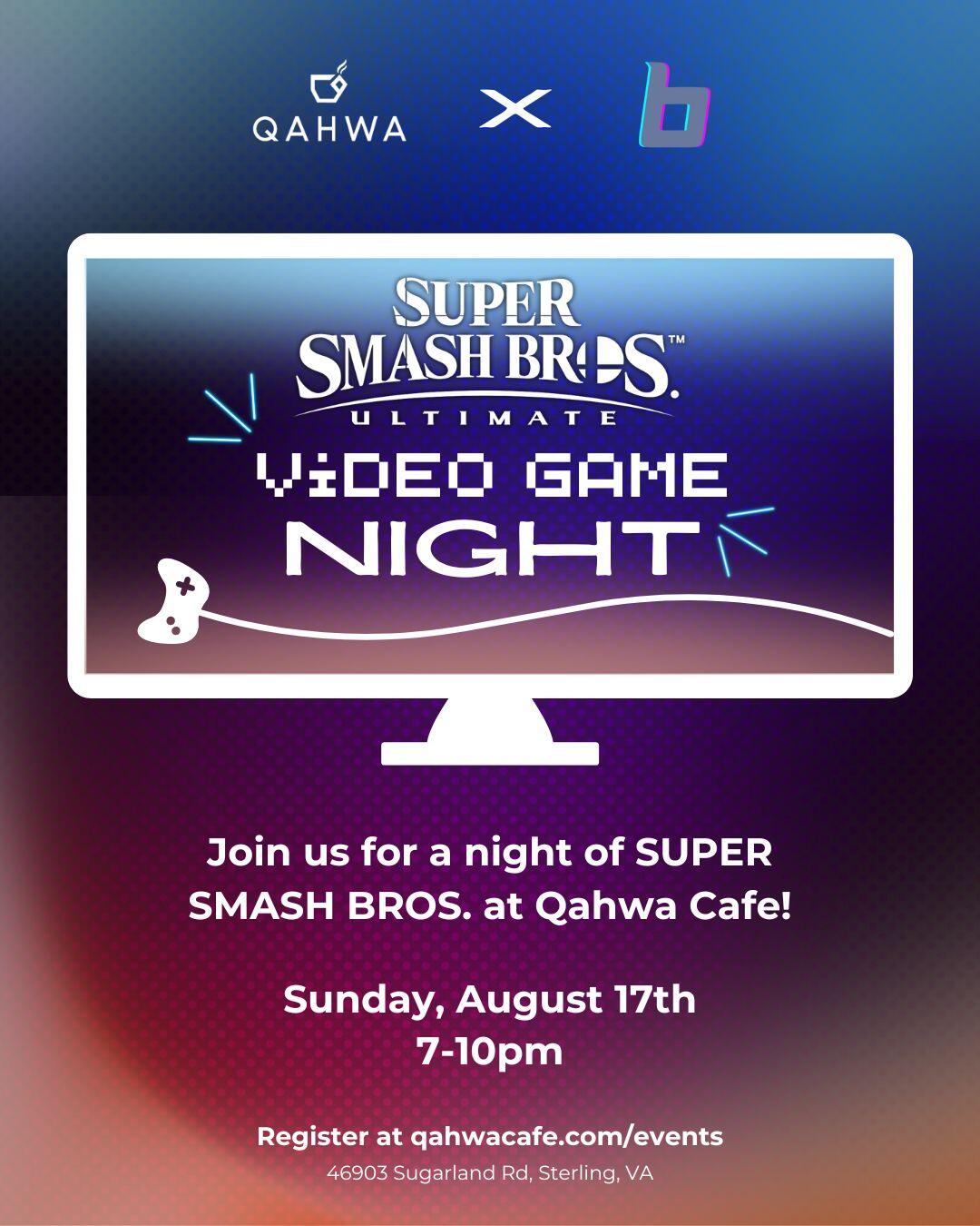 Campaign cover image for Qahwa Video Game Night