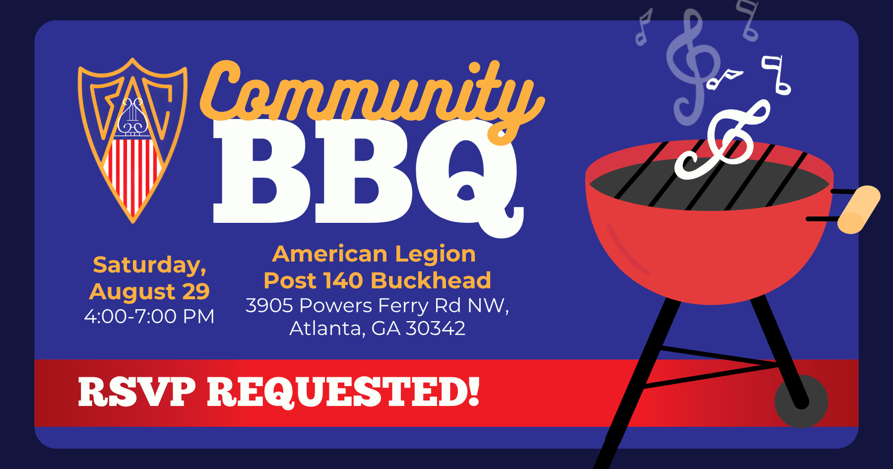 Campaign cover image for Atlanta Boy Choir Community BBQ