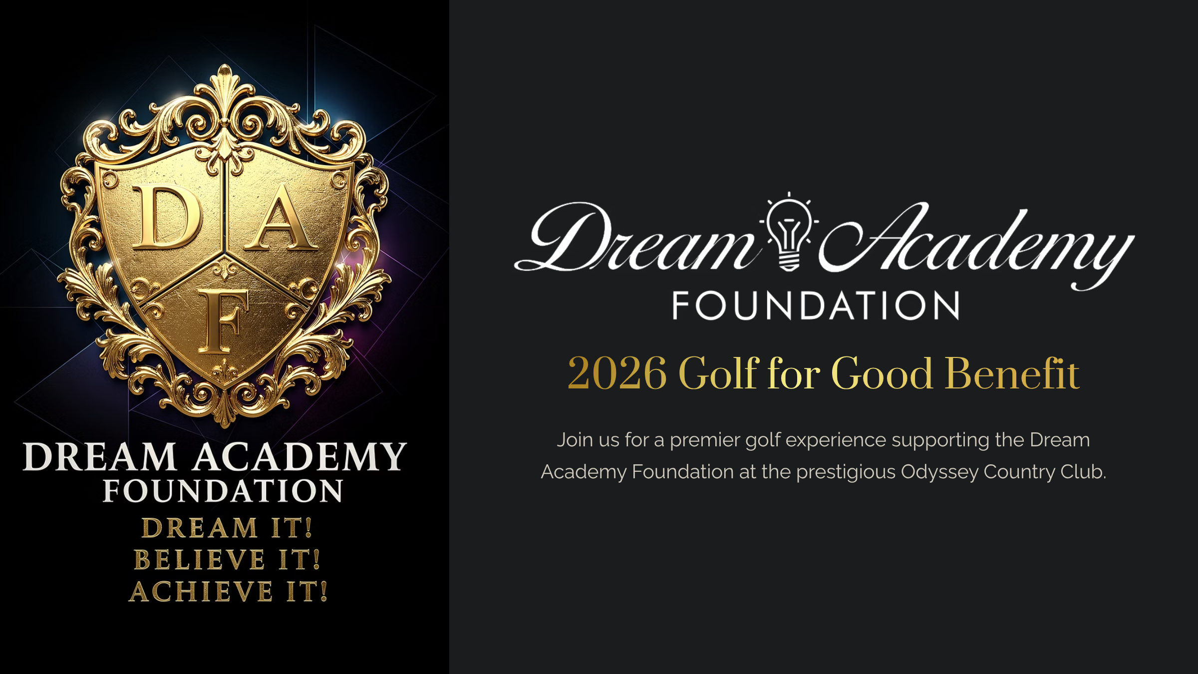 Dream's Golf for Good Benefit | Dream Academy Foundation