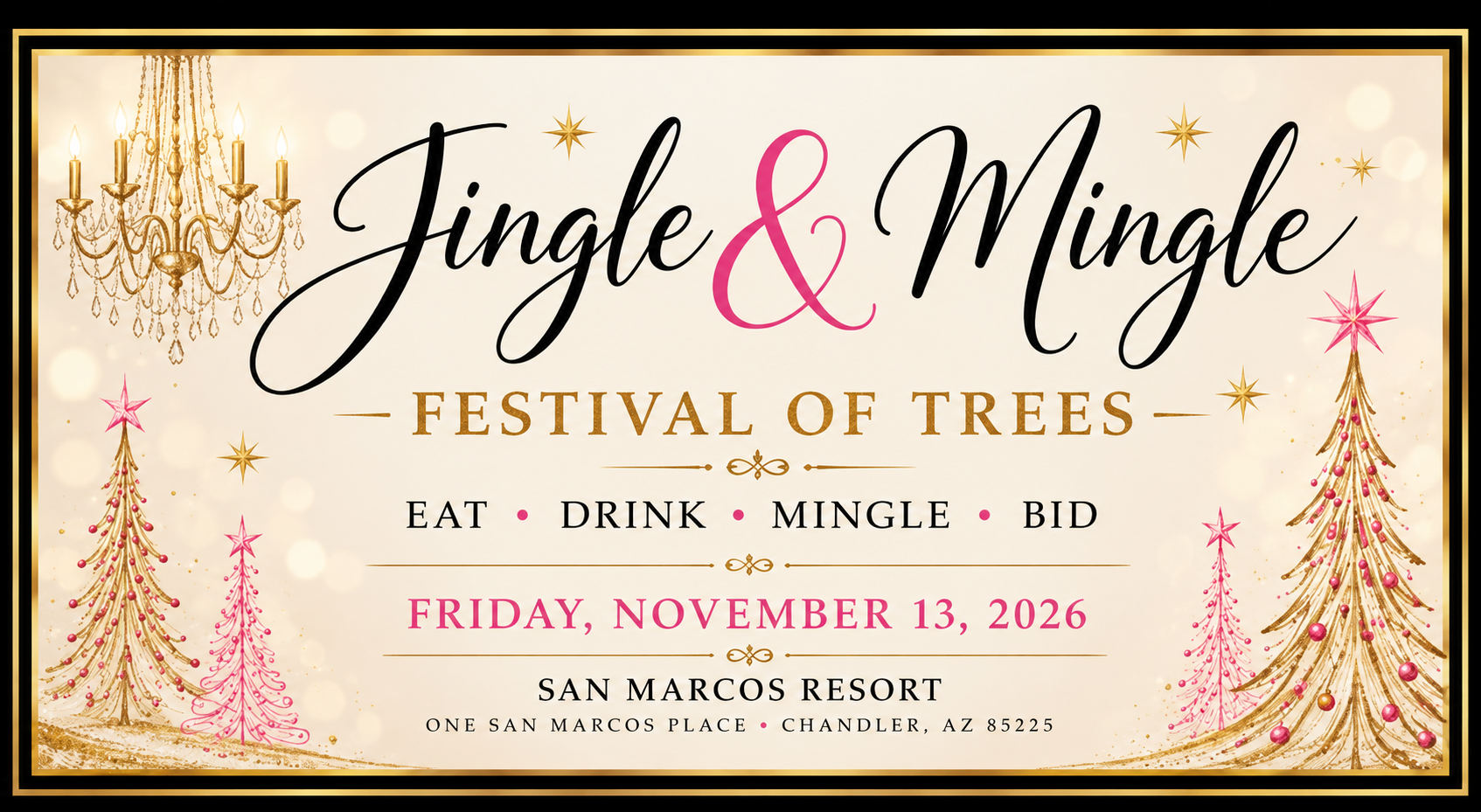 Campaign cover image for Jingle & Mingle Festival of Trees 🎄