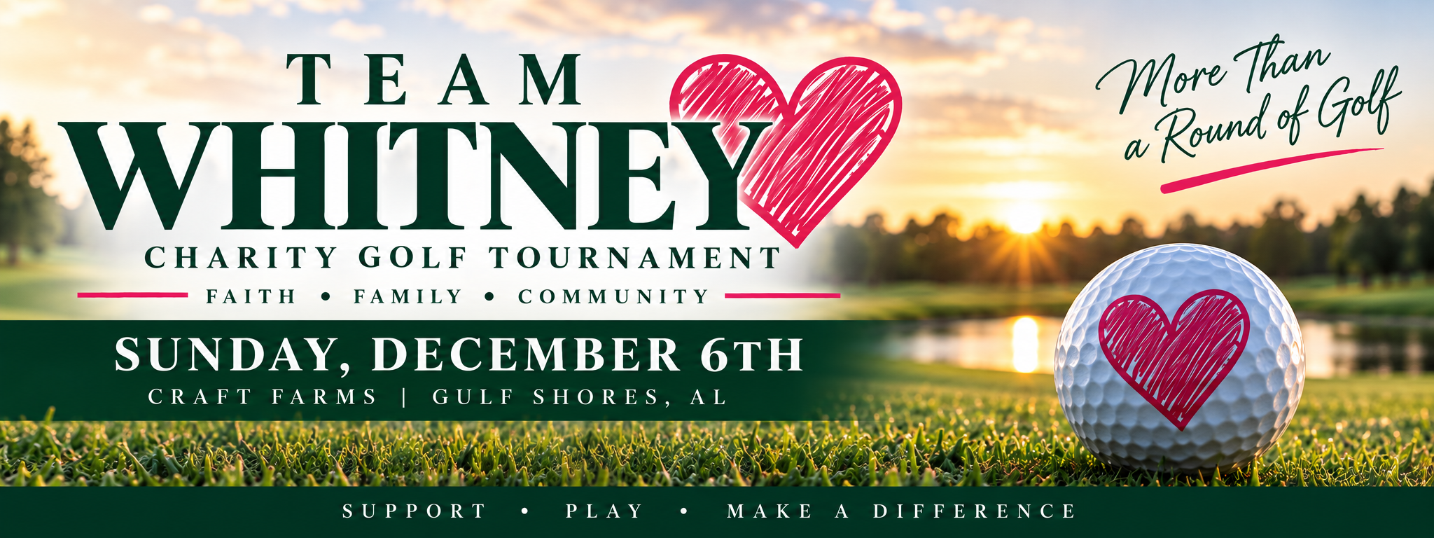 Campaign cover image for 2026 Team Whitney Golf Tournament
