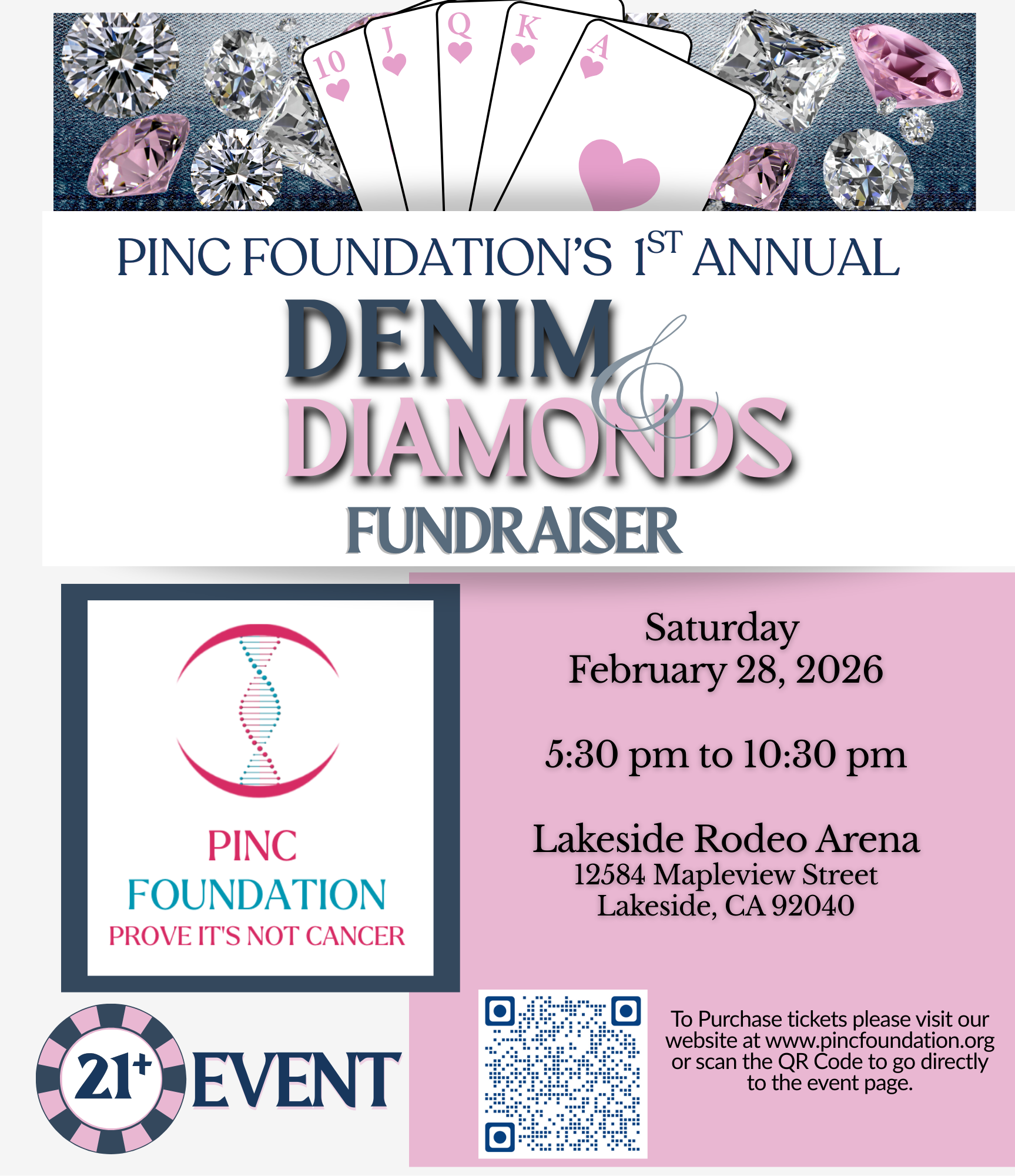 Campaign cover image for PINC Foundation Denim & Diamonds Fundraiser