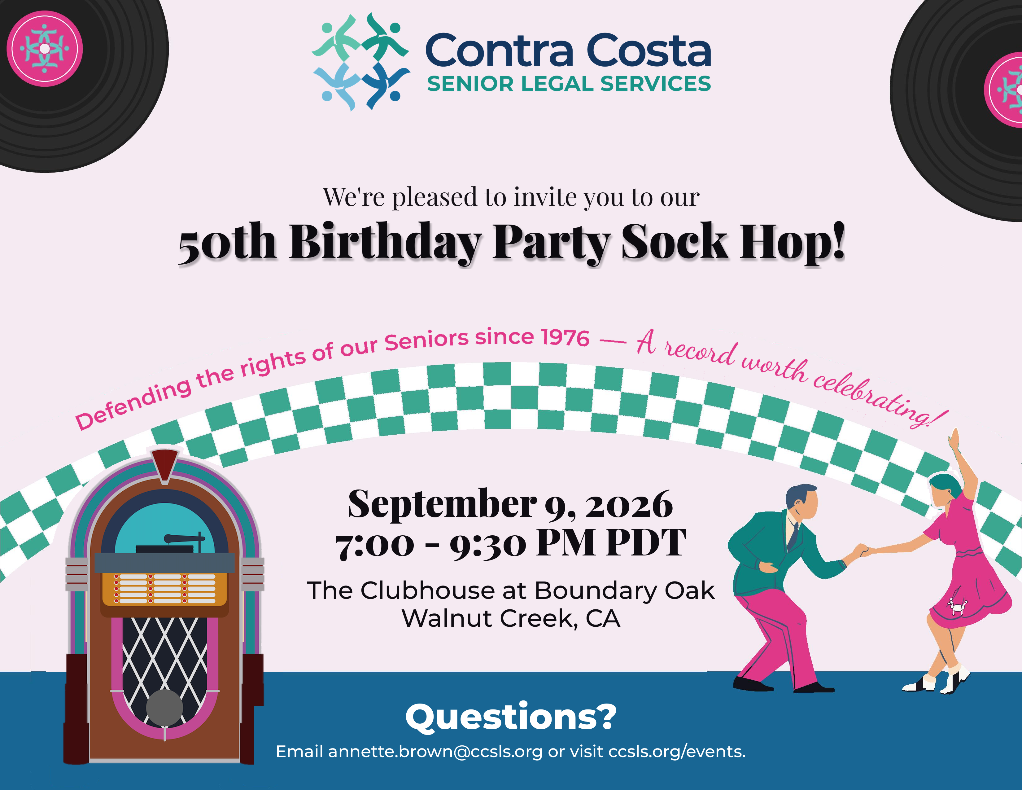Campaign cover image for CCSLS 50th Birthday Party Sock Hop!