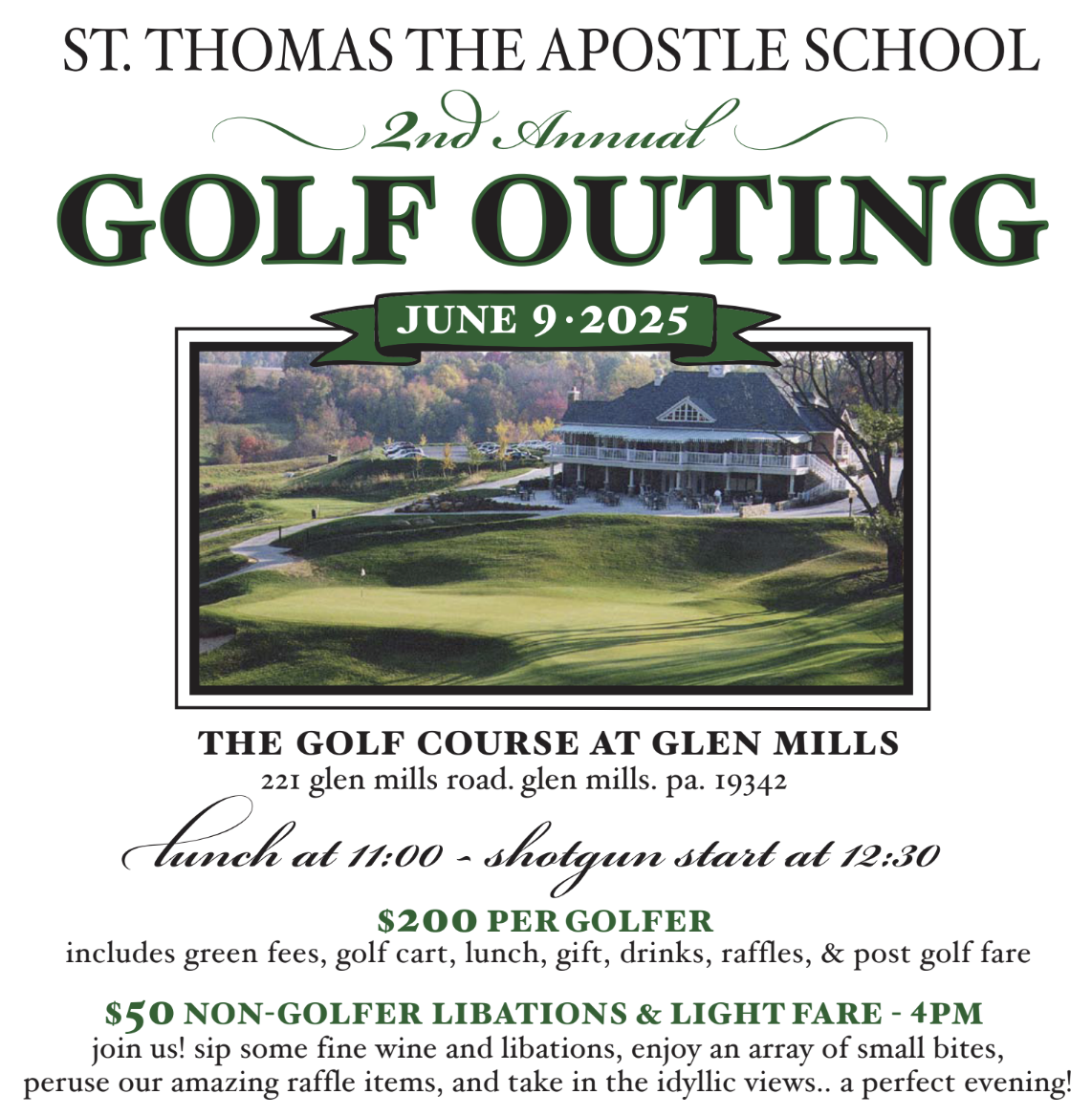 Campaign cover image for STA's Endowment Fund 2nd Annual Golf Outing