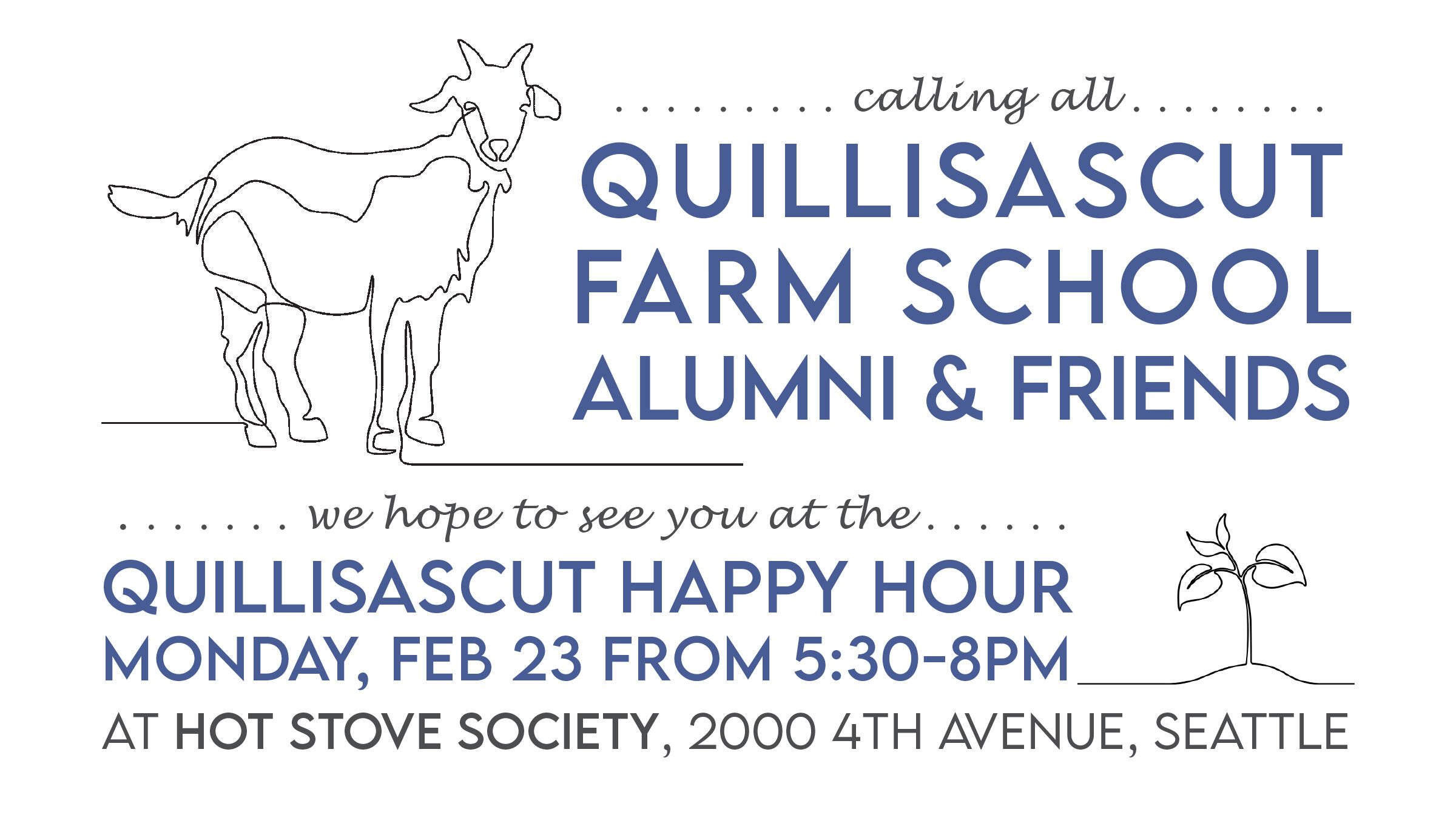 Campaign cover image for QEF Friends & Alumni Gathering at Hot Stove Society: Monday, February 23, 2026