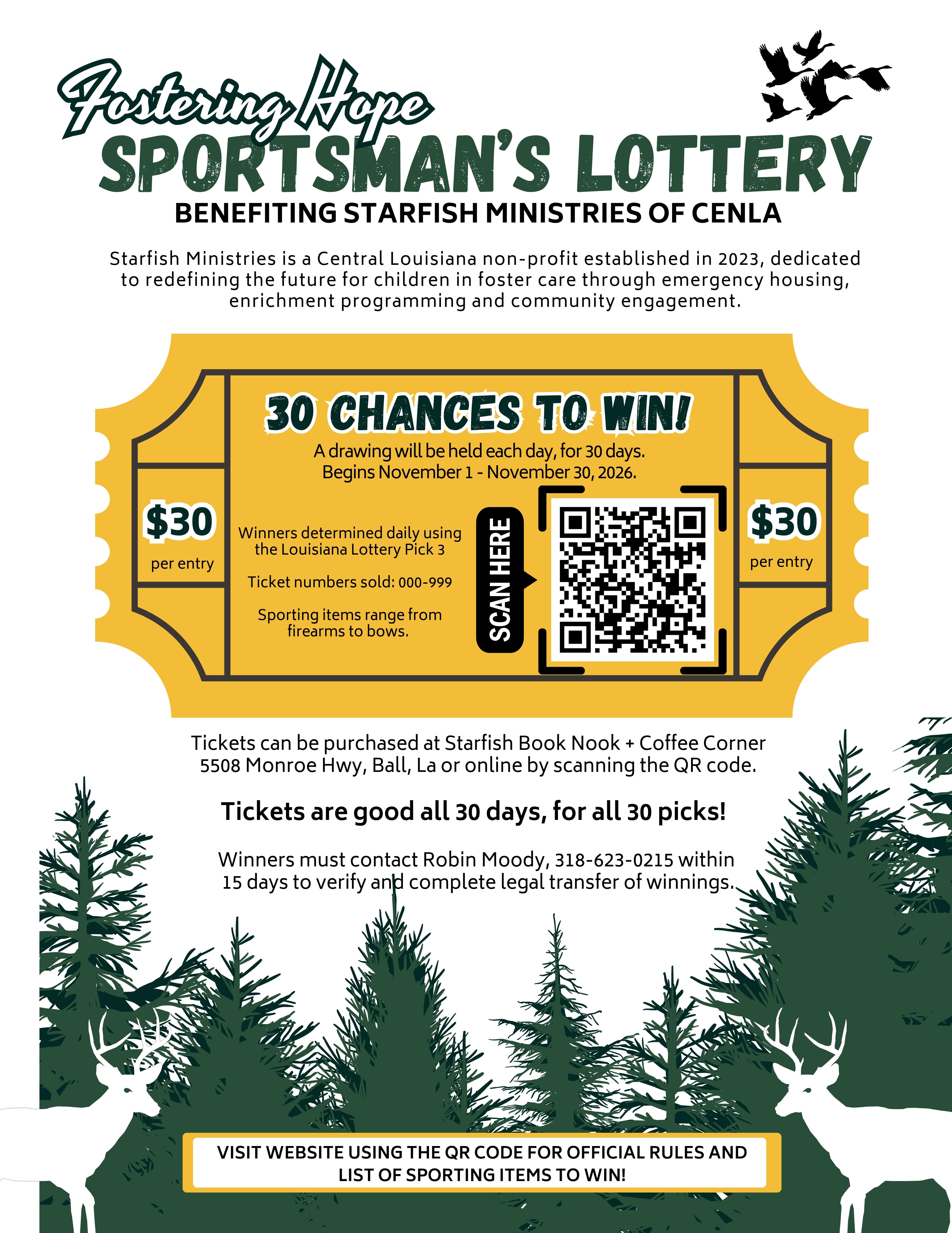Campaign cover image for Fostering Hope - Sportsman's Lottery