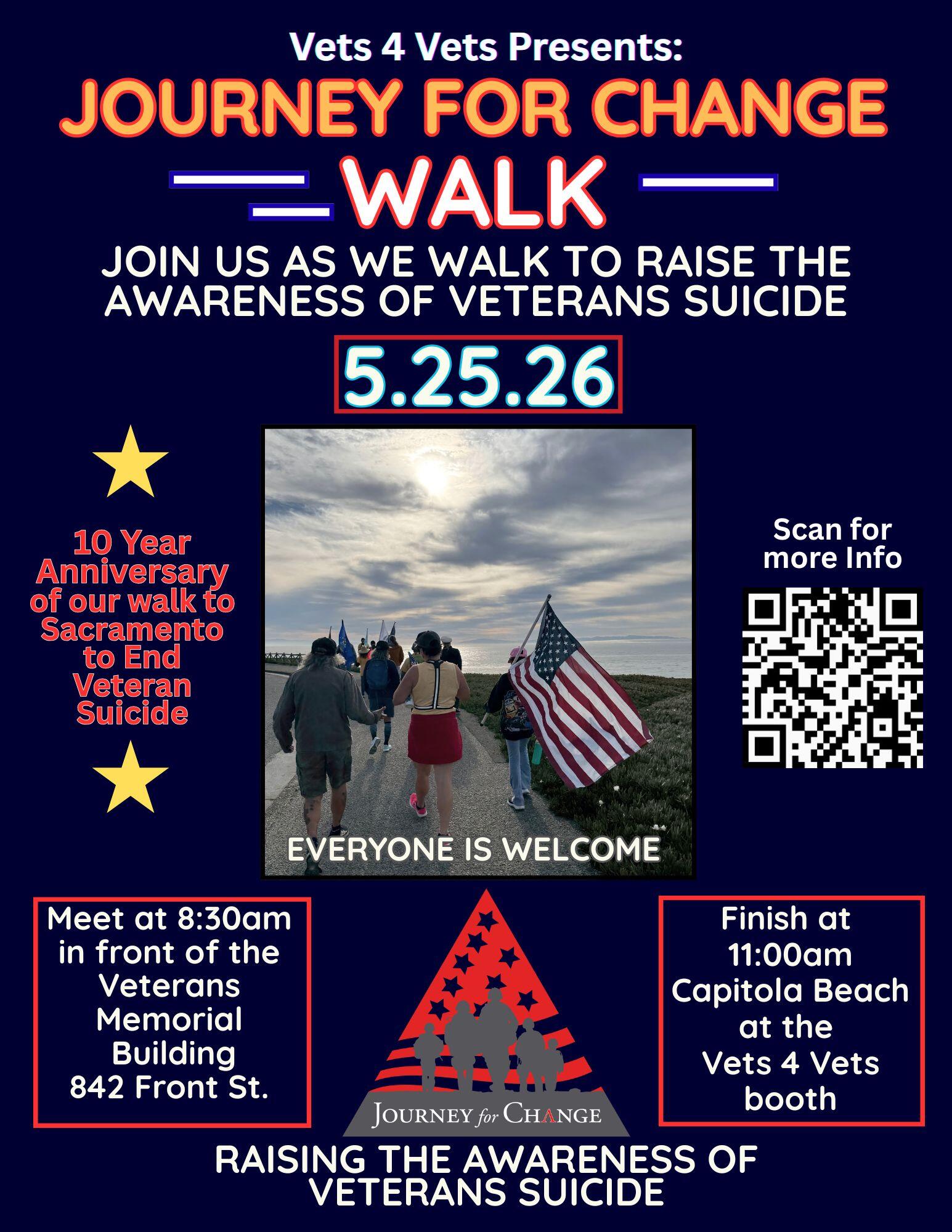 Campaign cover image for Journey for Change 10 Year Anniversary Walk