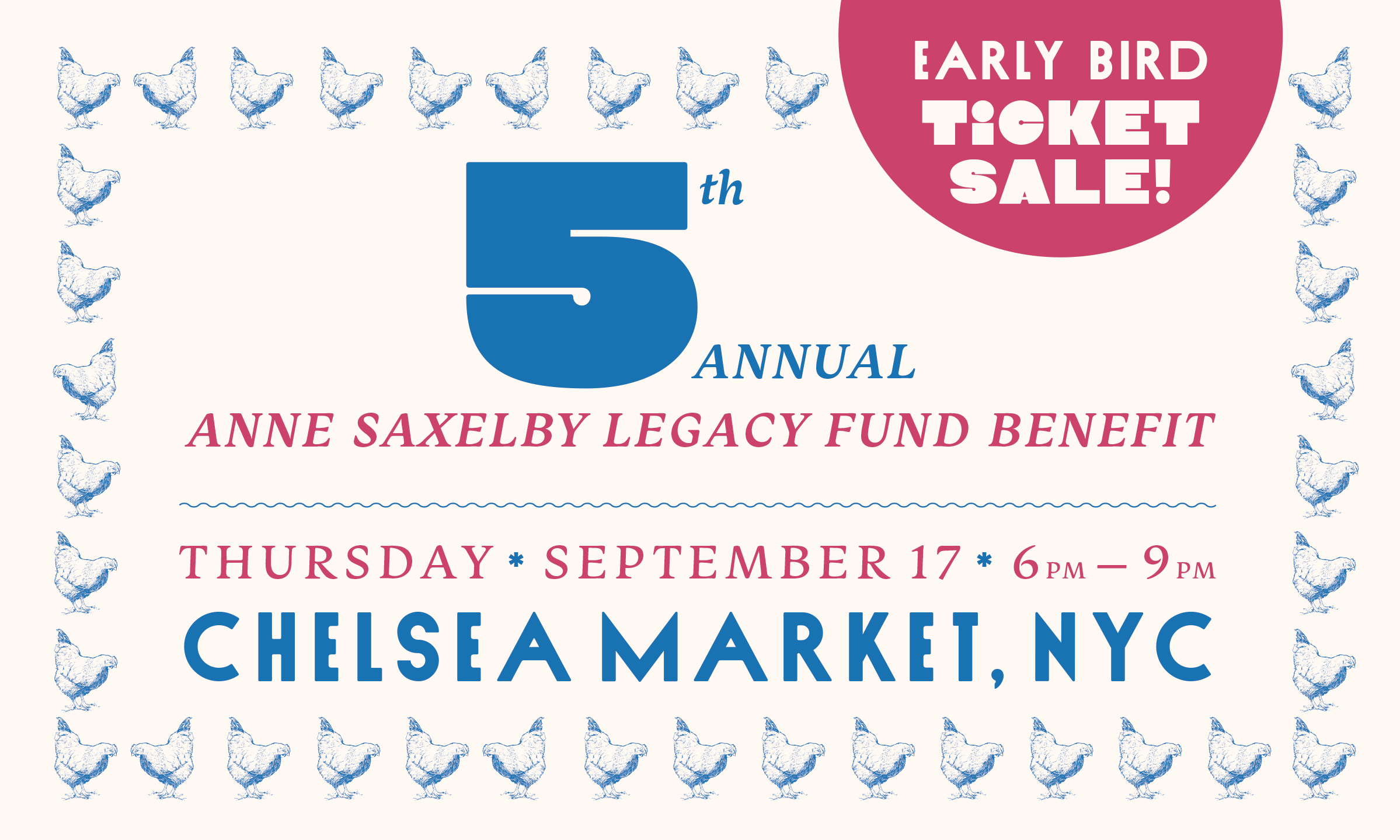 Campaign cover image for 2026 Anne Saxelby Legacy Fund Annual Benefit