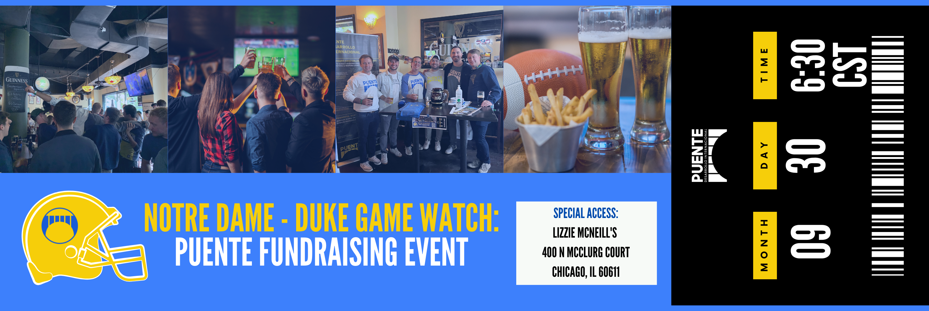 Campaign cover image for Notre Dame v Duke Game Watch (Puente Fundraiser)