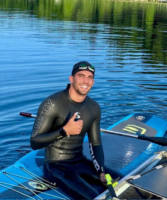 Campaign cover image for Hunter's IRONMAN 70.3 MICHIGAN Challenge for Freedom River