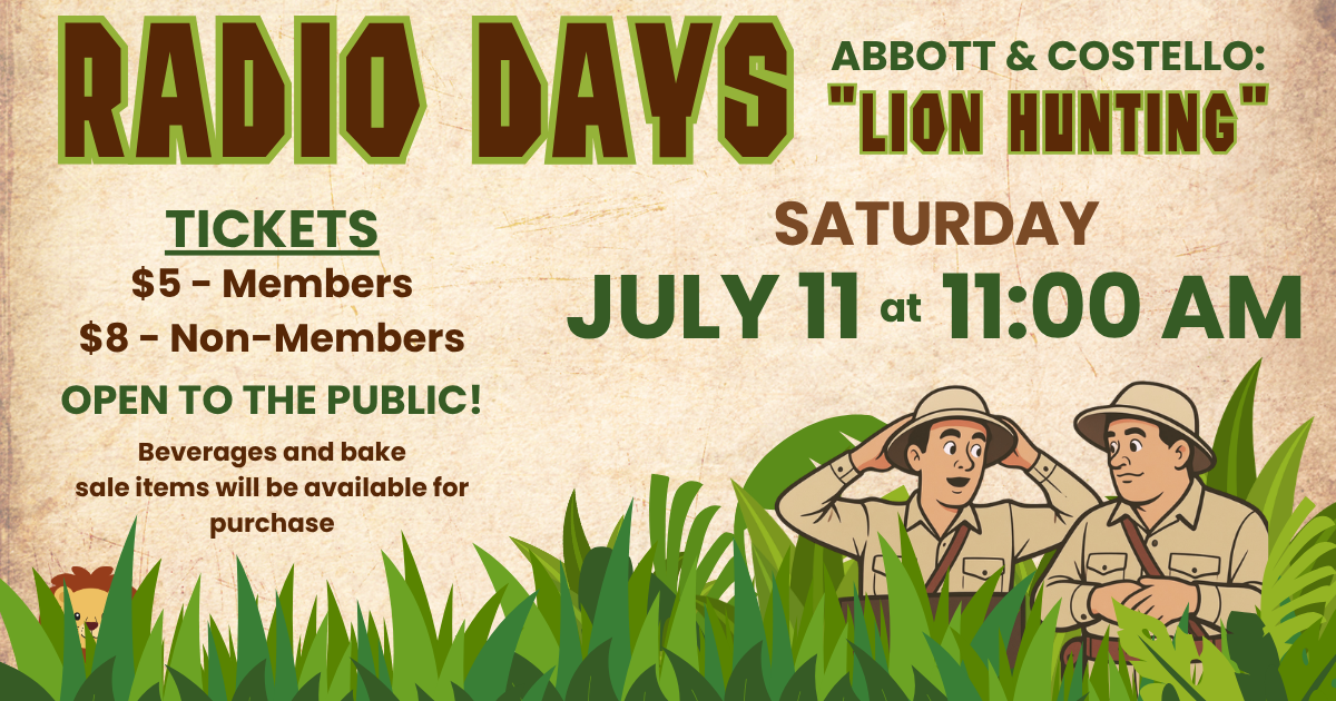Campaign cover image for Radio Days - July 11, 2026
