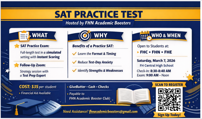 Campaign cover image for 2026 Practice SAT Test (at FH Central High School)