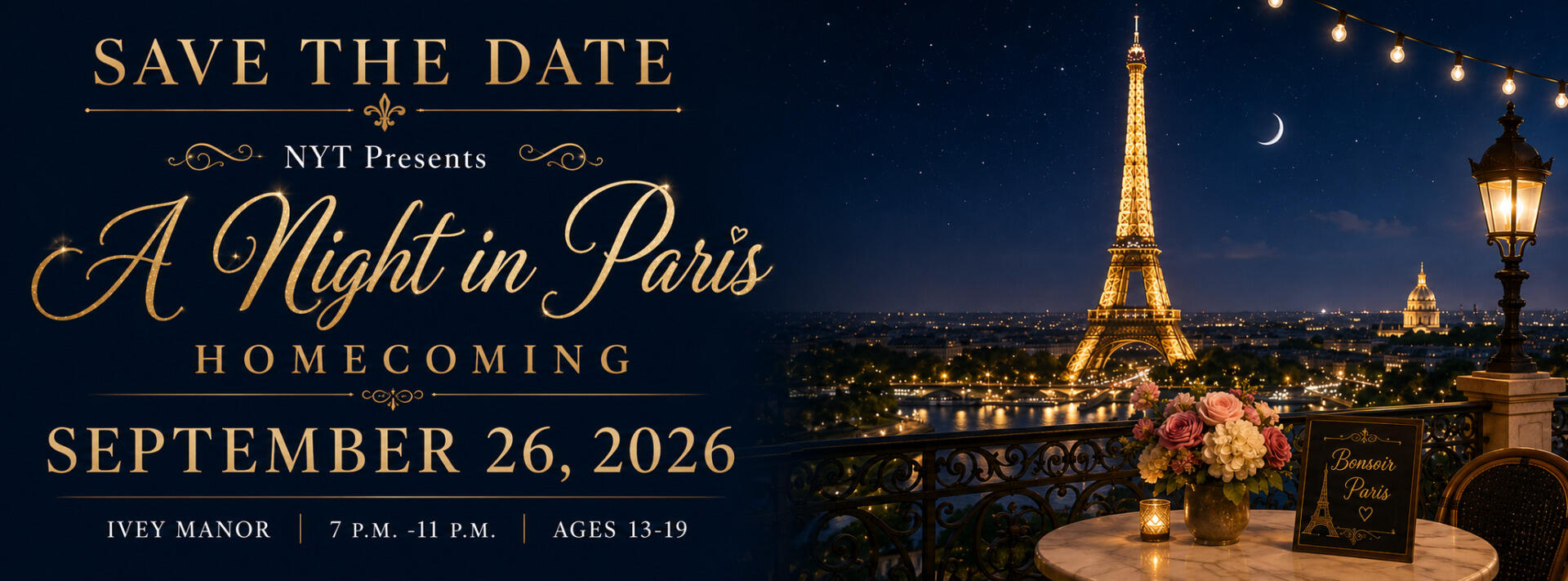 Campaign cover image for A Night in Paris Homecoming