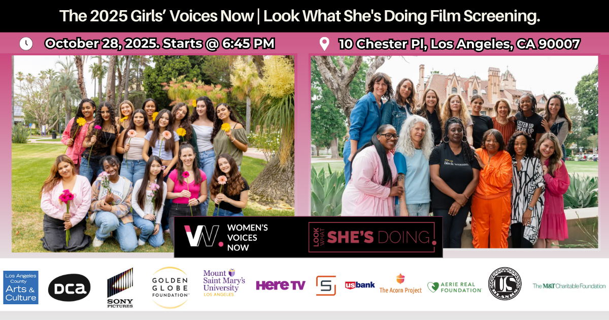 Campaign cover image for 2025 Girls' Voices Now & Look What She's Doing Film Screening