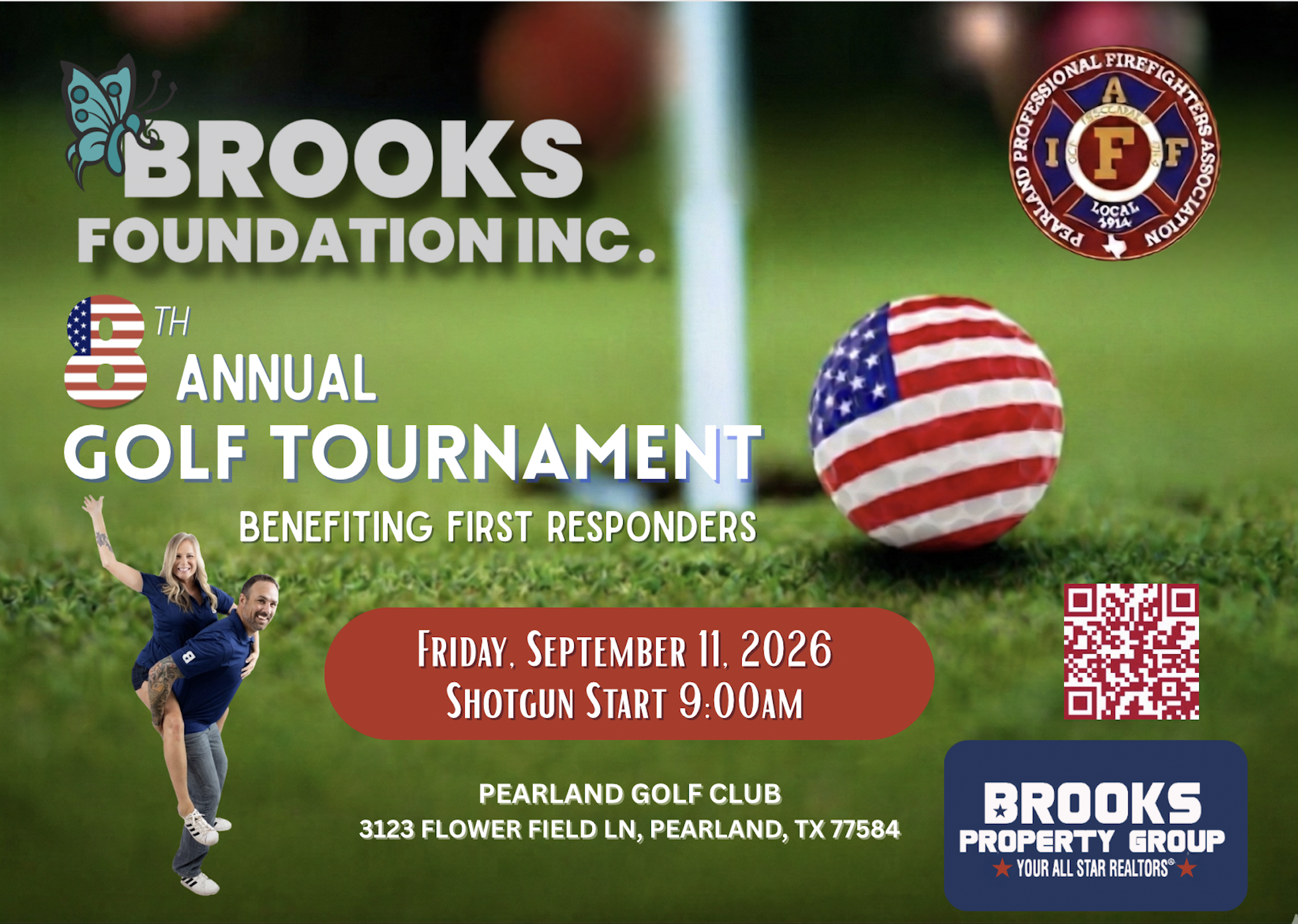 Campaign cover image for 8th Annual Brooks Foundation 1st Responder Golf Tournament