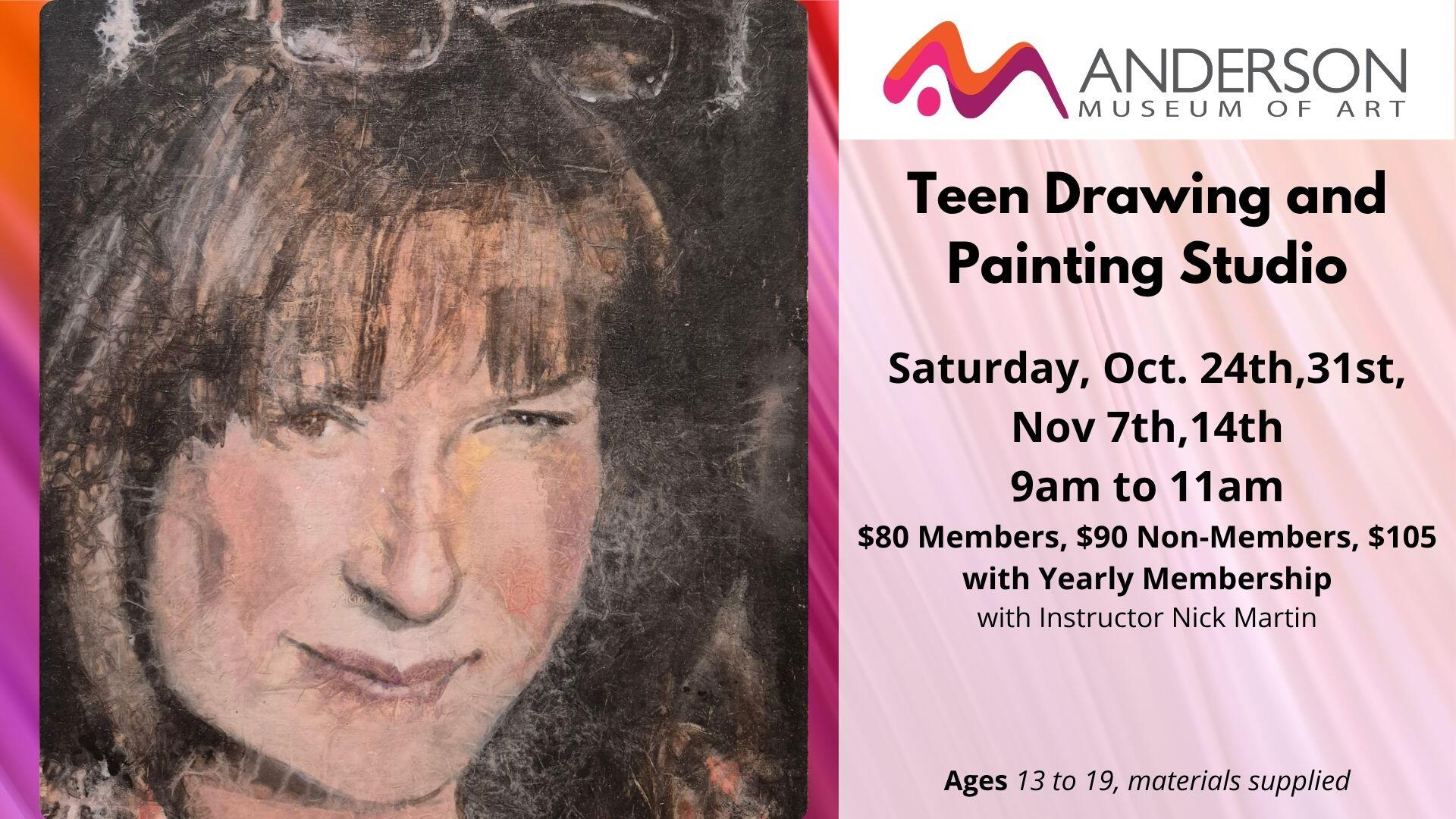 Teen Drawing and Painting Studio | Anderson Fine Arts Foundation, Inc.