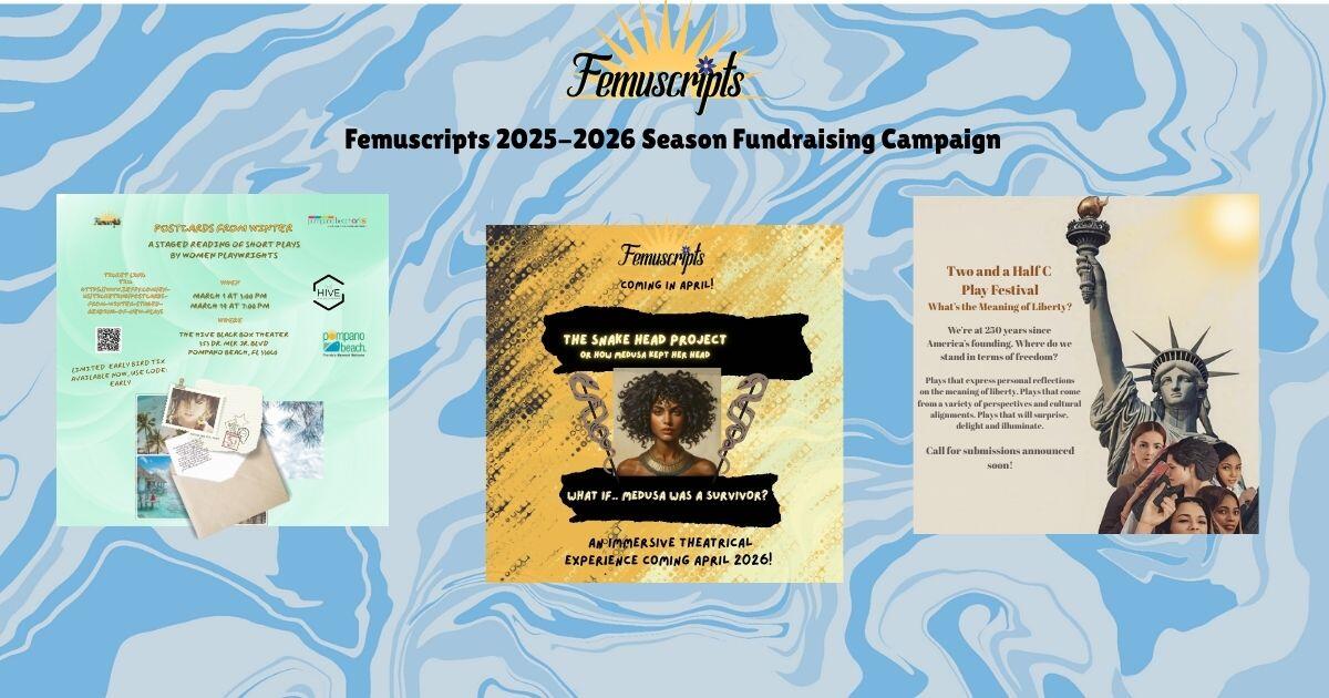 Campaign cover image for Femuscripts 2025-2026 Season