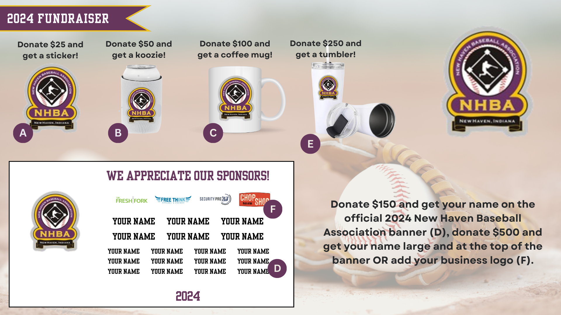 Campaign cover image for Support the New Haven Baseball Association!