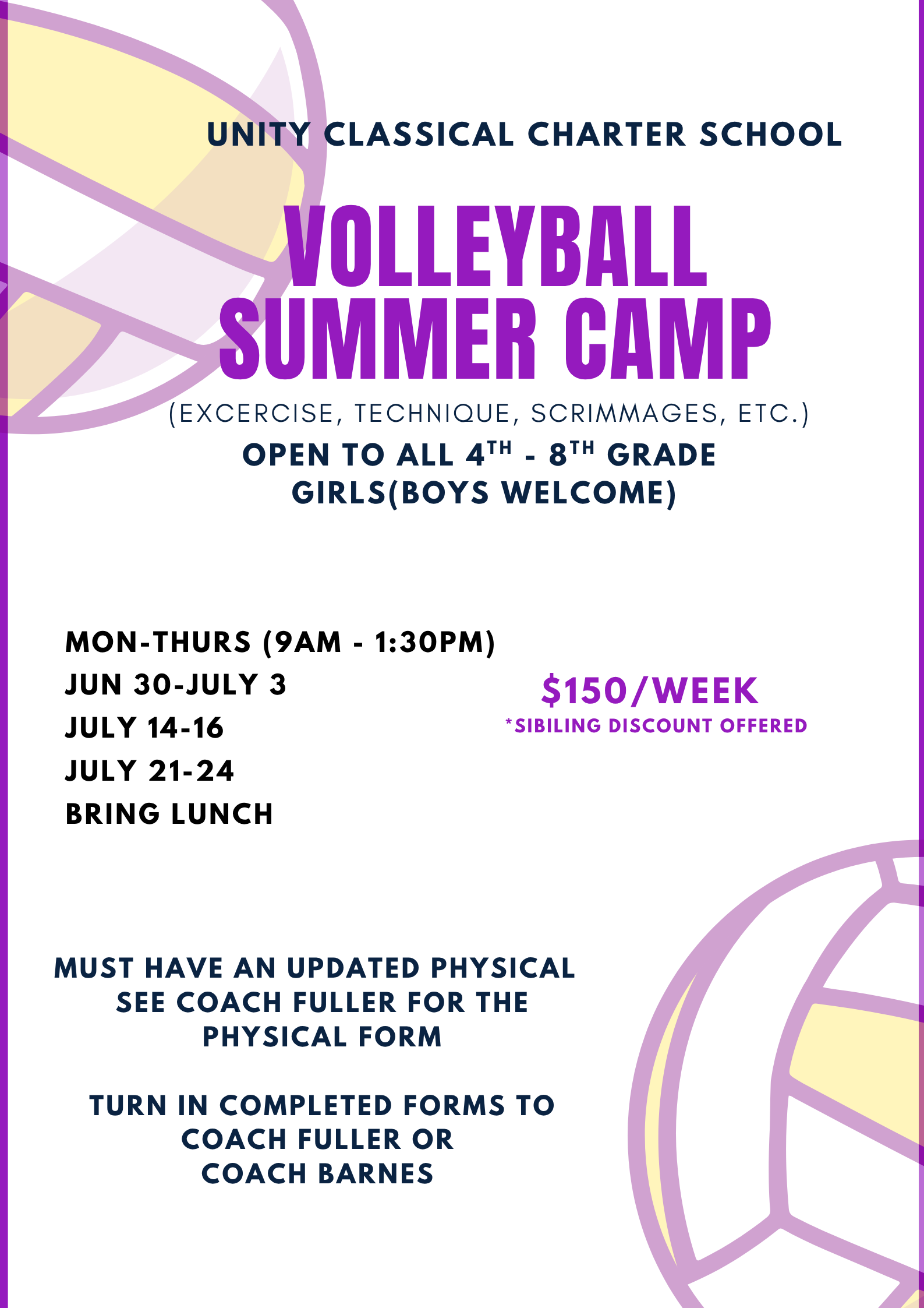 Campaign cover image for Volleyball Summer Camp