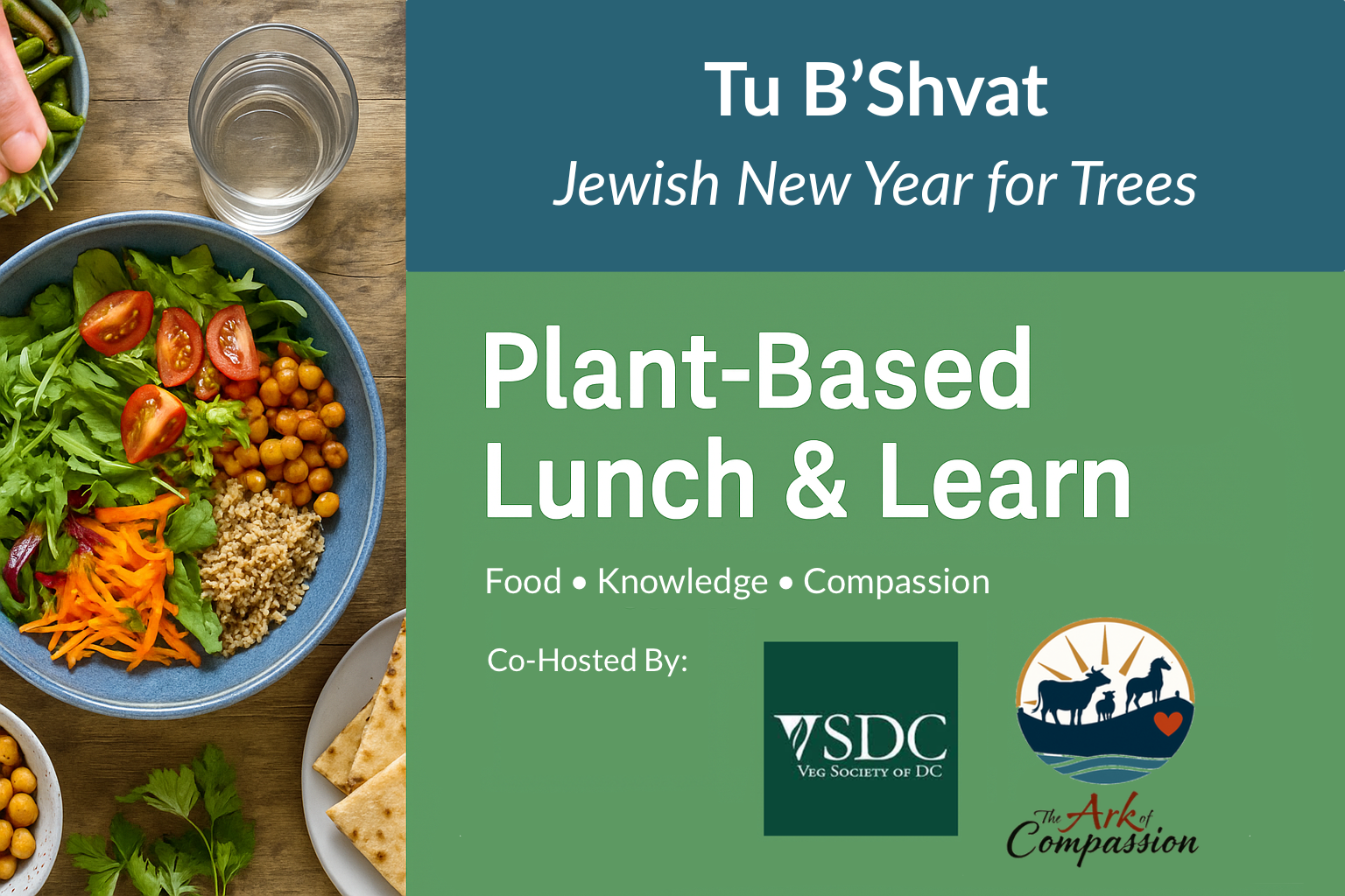 Campaign cover image for Plant-Based Lunch & Learn: Tu B’Shvat - Jewish New Year for Trees