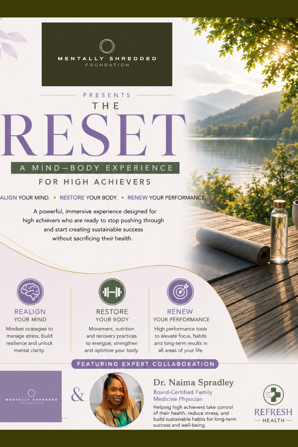 Campaign cover image for RESET: A Mind-Body Experience for High Achievers