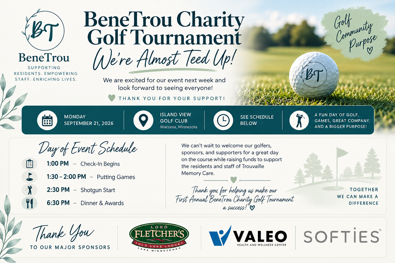 Campaign cover image for BeneTrou Golf Event