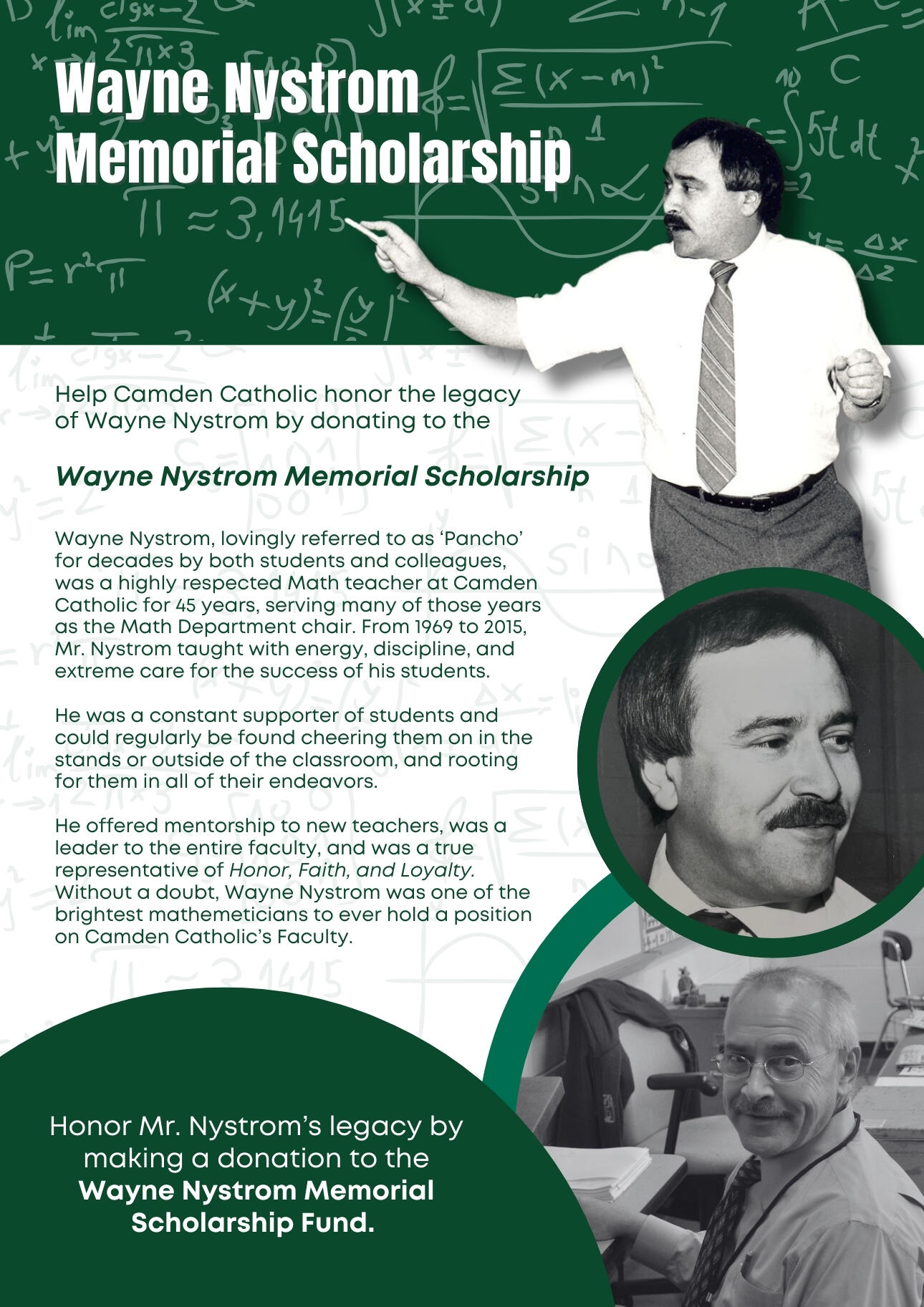Campaign cover image for Wayne Nystrom Memorial Scholarship Fund