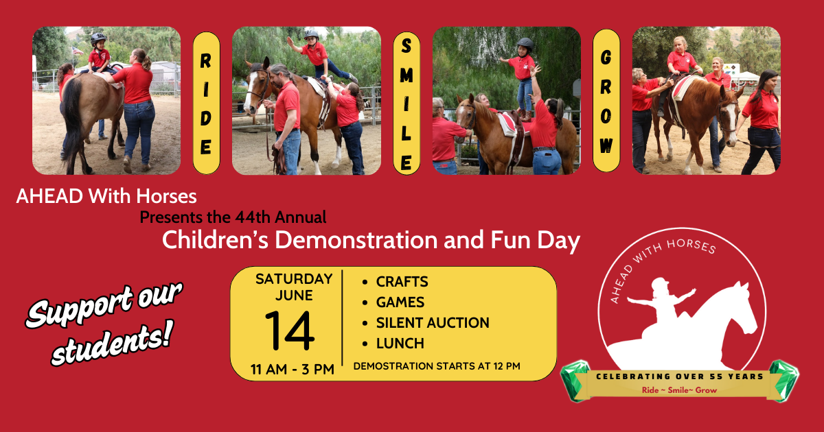Campaign cover image for AHEAD With Horses 44th Annual Children's Demonstration & Fun Day