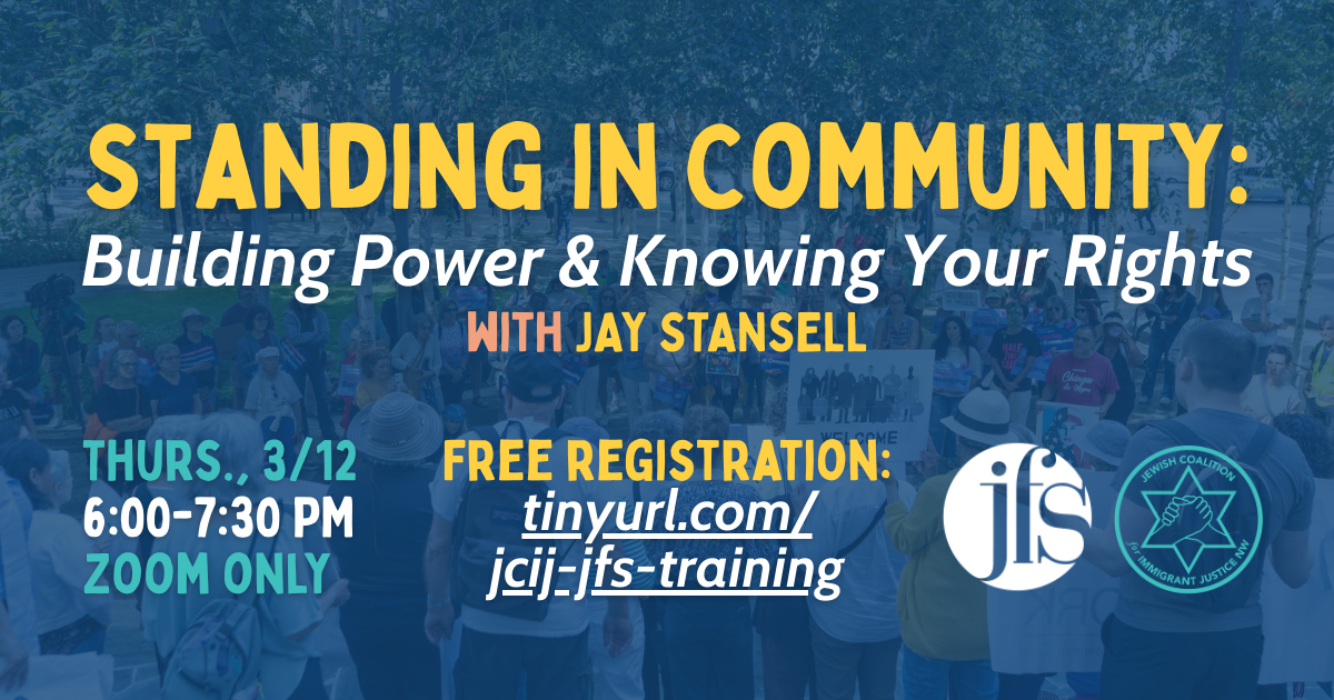 Campaign cover image for Standing in Community: Building Power & Knowing Your Rights