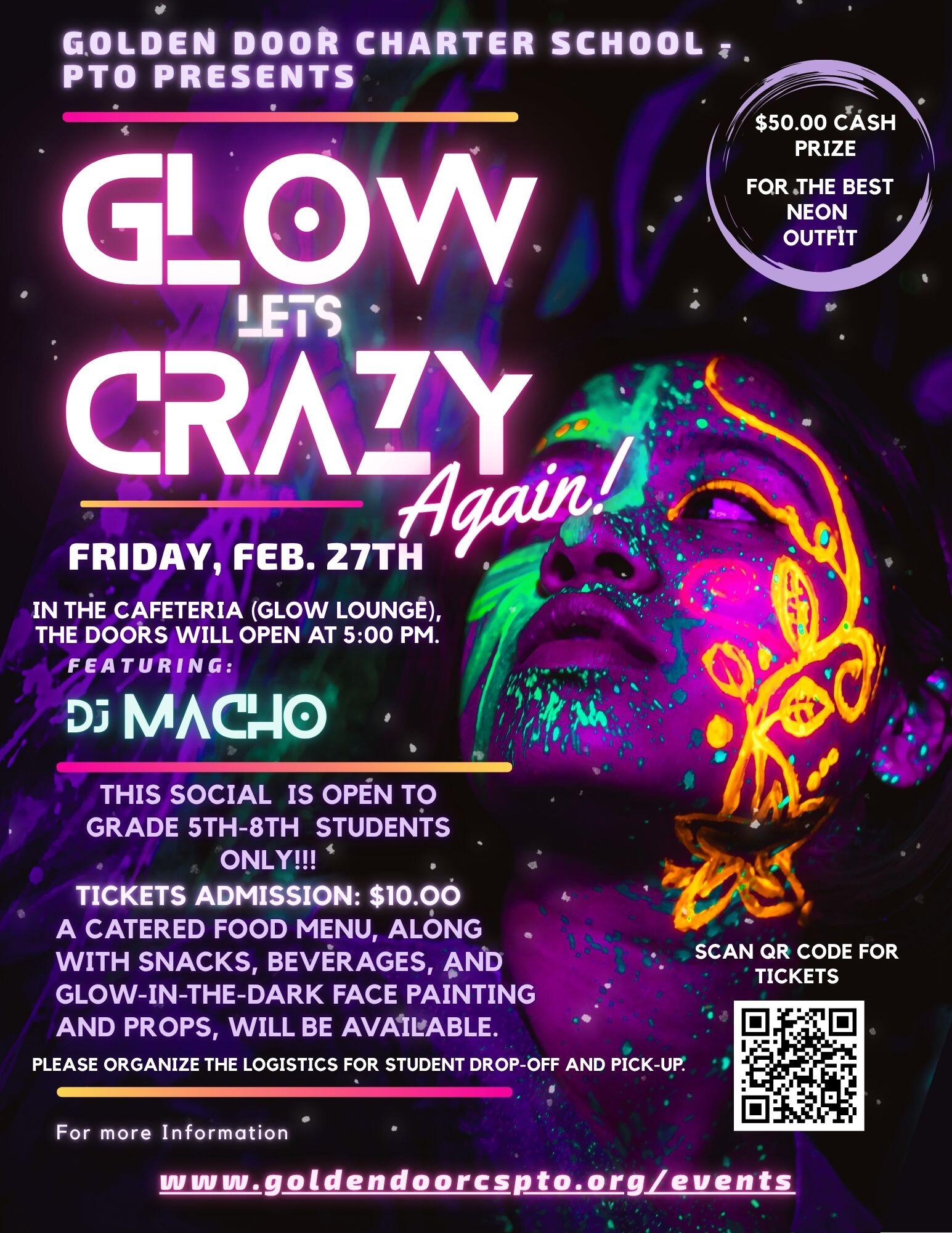 Campaign cover image for 2026 Let's Glow Crazy 5pm-7:00pm