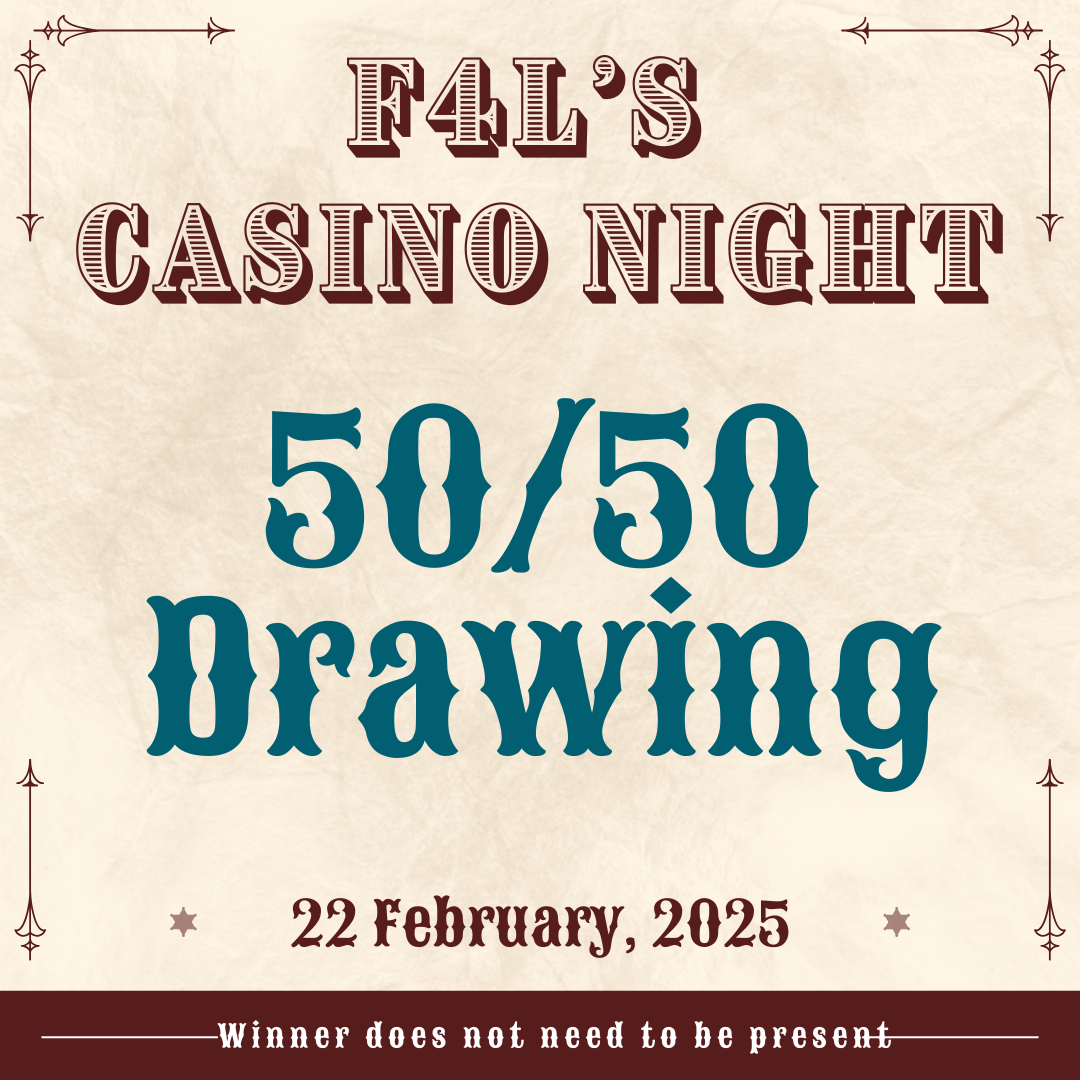 Campaign cover image for F4L Casino Night - 50/50 Drawing 2025